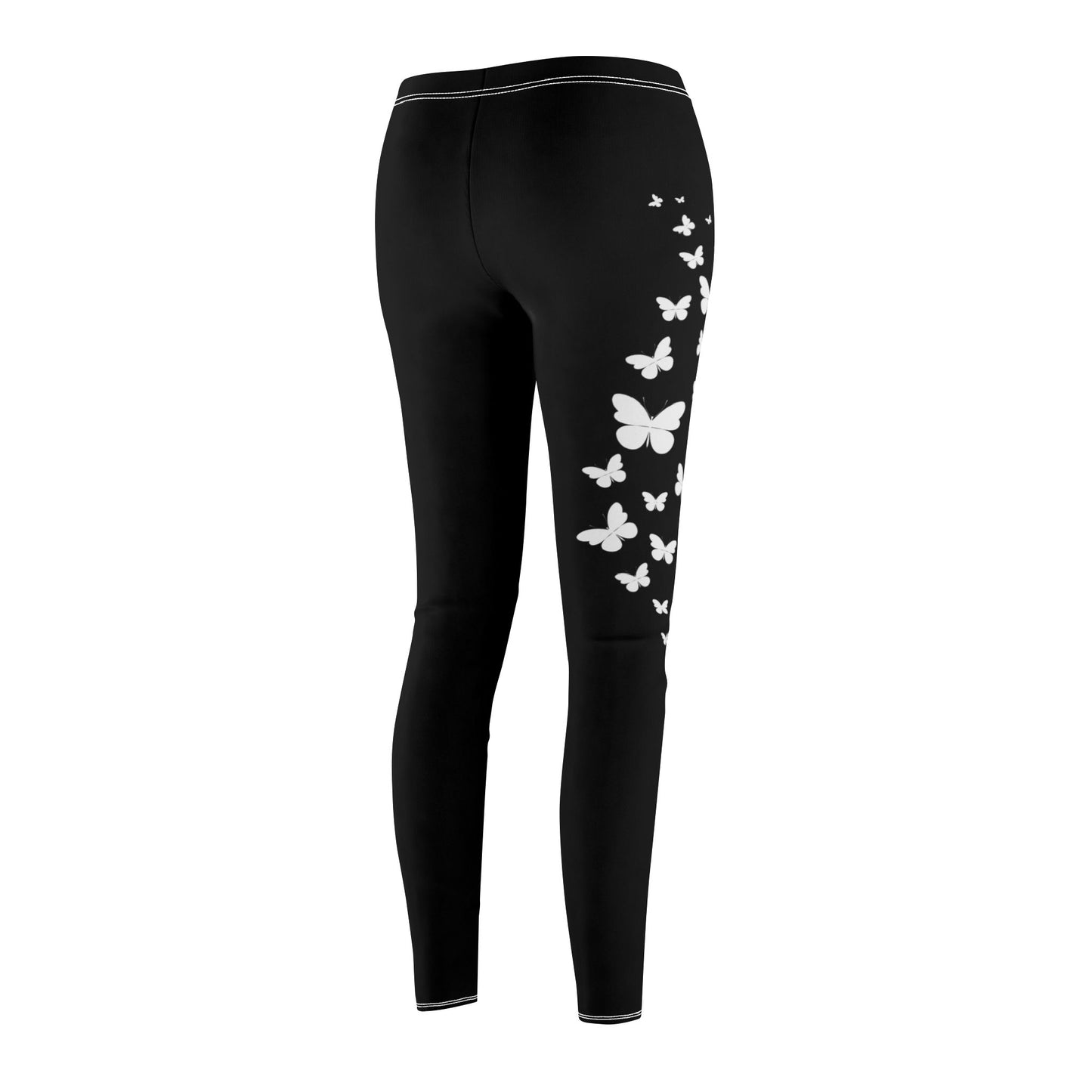 SCHMETTERLINGE TIERMOTIV • Ästhetische Damen Leggins Schwarz • Beste Leggings für Sport & Freizeit