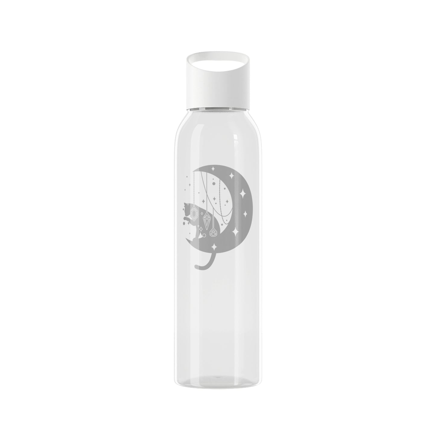 KATZE KÄTZCHEN IM MOND STERNE MONDSICHEL • Wasserflasche Sky 650 ml