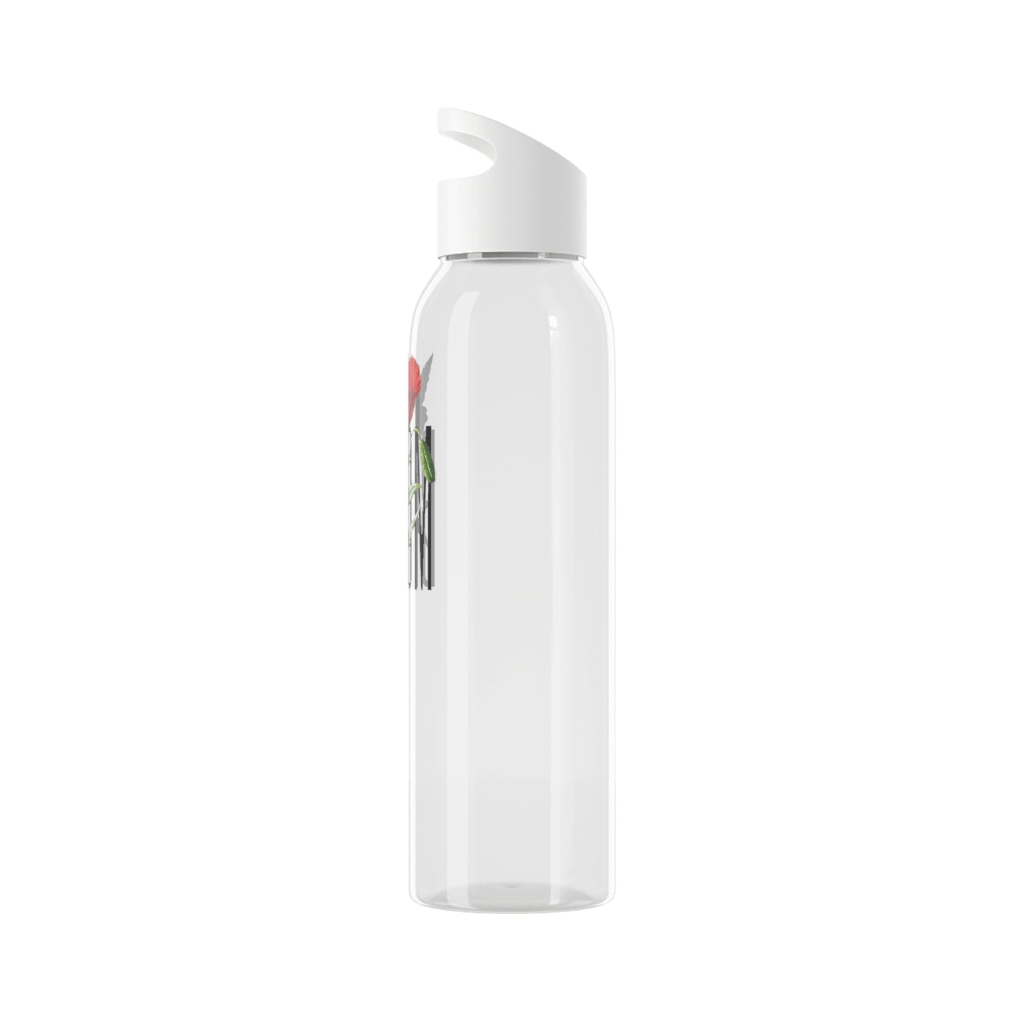 BLOOM • MOHNBLUME CLIPART BLUMENMOTIV • Wasserflasche Sky 650 ml