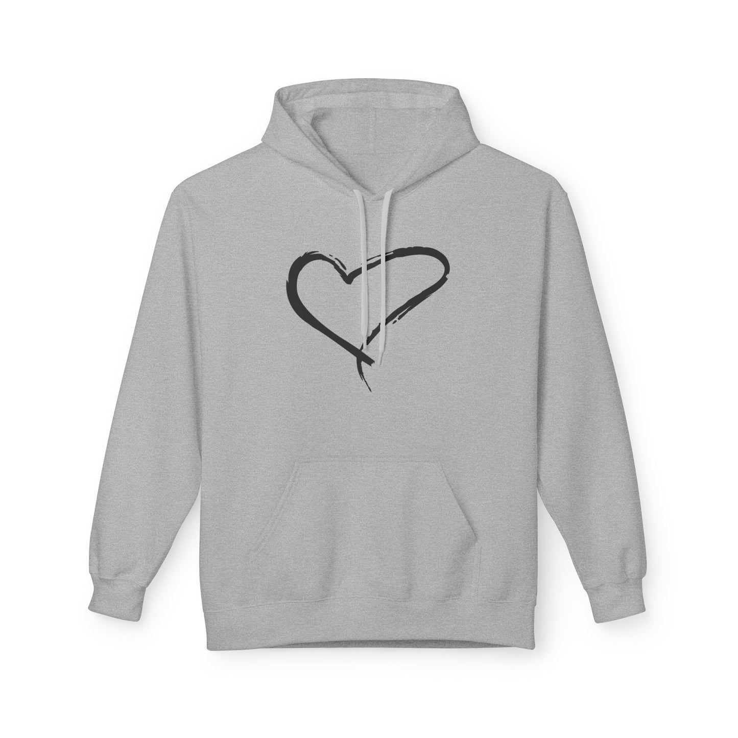 HERZ HERZCHEN BILD LIEBESBEWEIS LIEBESBOTSCHAFT ZEICHNUNG • Kuschelweicher Hoodie für Damen & Herren • Baumwolle 🌿
