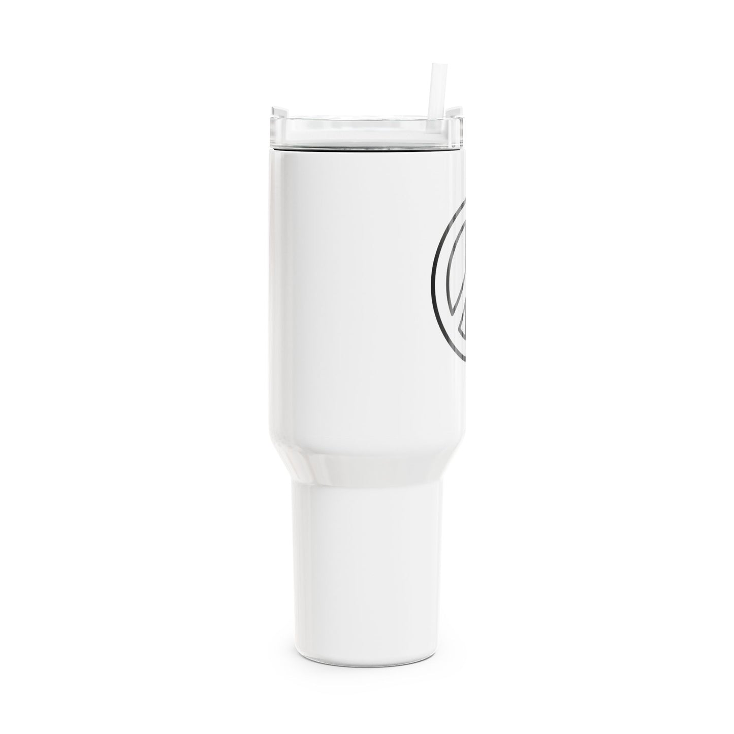 PEACE ZEICHEN FRIEDENSSYMBOL HIPPIE BOHO • Tumbler mit Henkel & Strohhalm • XXL Reisebecher 1,2L - YOGA SANTA