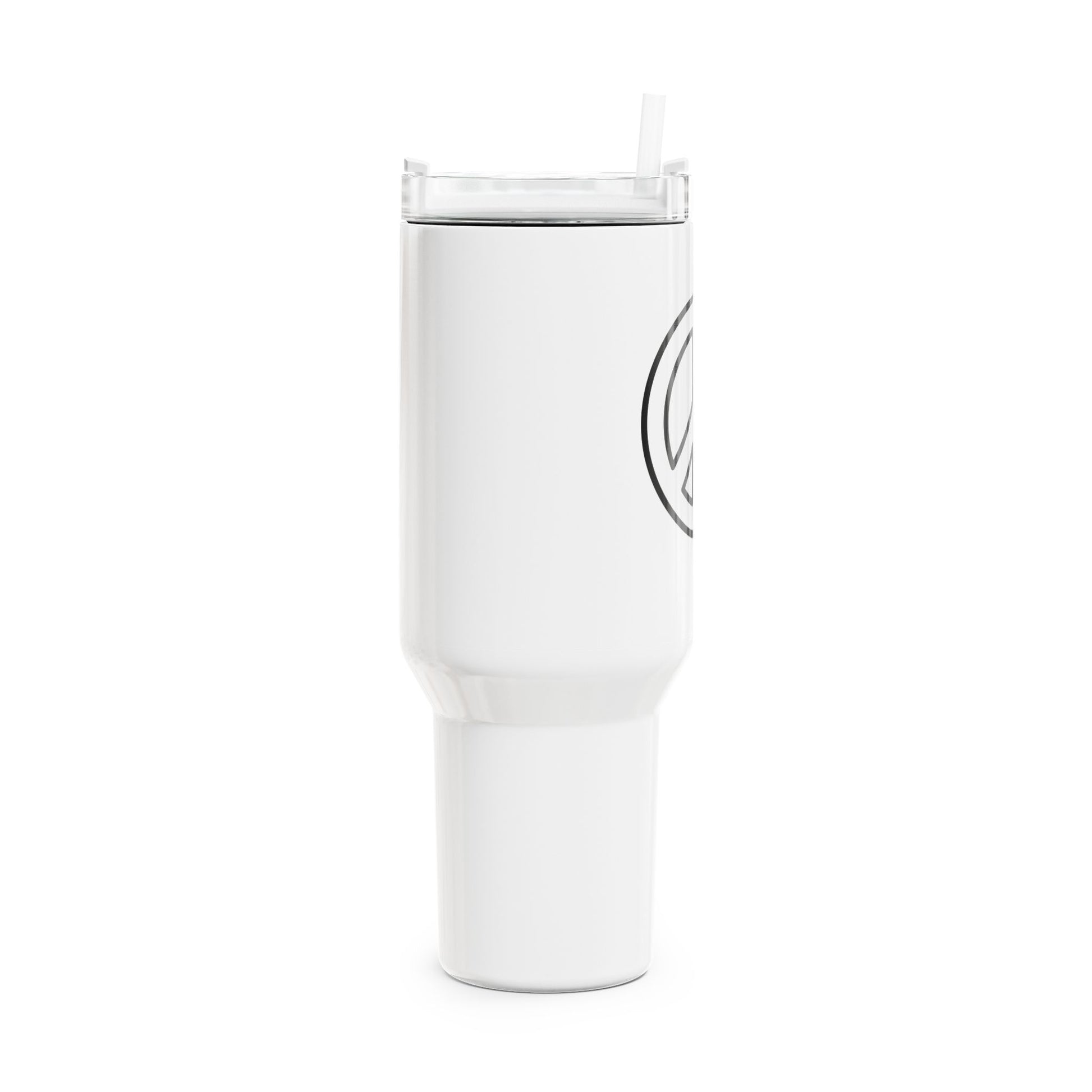 PEACE ZEICHEN FRIEDENSSYMBOL HIPPIE BOHO • Tumbler mit Henkel & Strohhalm • XXL Reisebecher 1,2L - YOGA SANTA