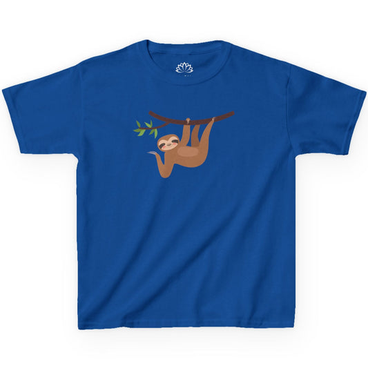 FAULTIER WINKT NIEDLICH SÜß • Oversize Kinder T-Shirt Mädchen Jungen • BIO Baumwolle 🌿