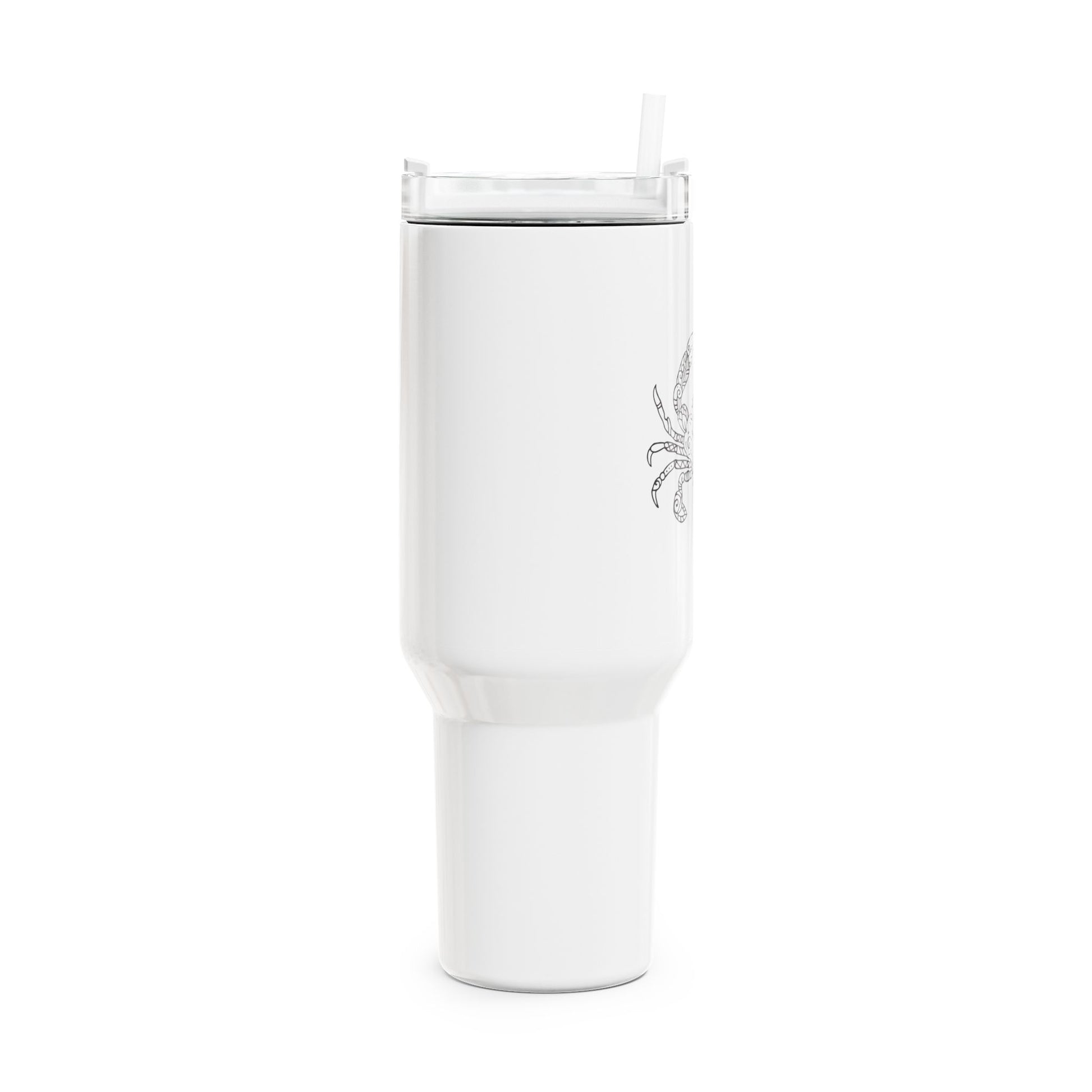 KREBSTIER STERNZEICHEN TIERMOTIV • Tumbler mit Henkel & Strohhalm • XXL Reisebecher 1,2L - YOGA SANTA