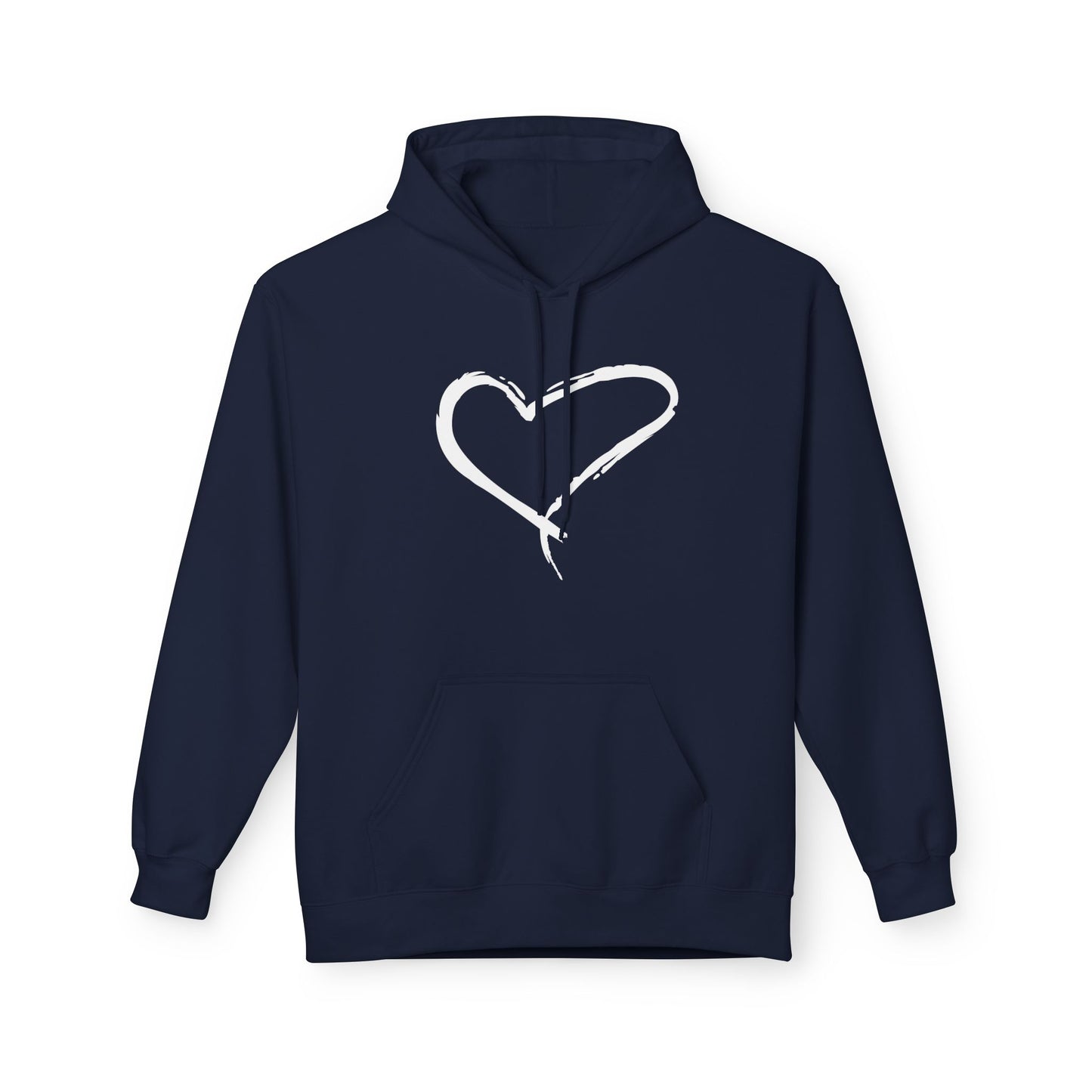HERZ HERZCHEN BILD LIEBESBEWEIS LIEBESBOTSCHAFT ZEICHNUNG • Kuschelweicher Hoodie für Damen & Herren • Baumwolle 🌿
