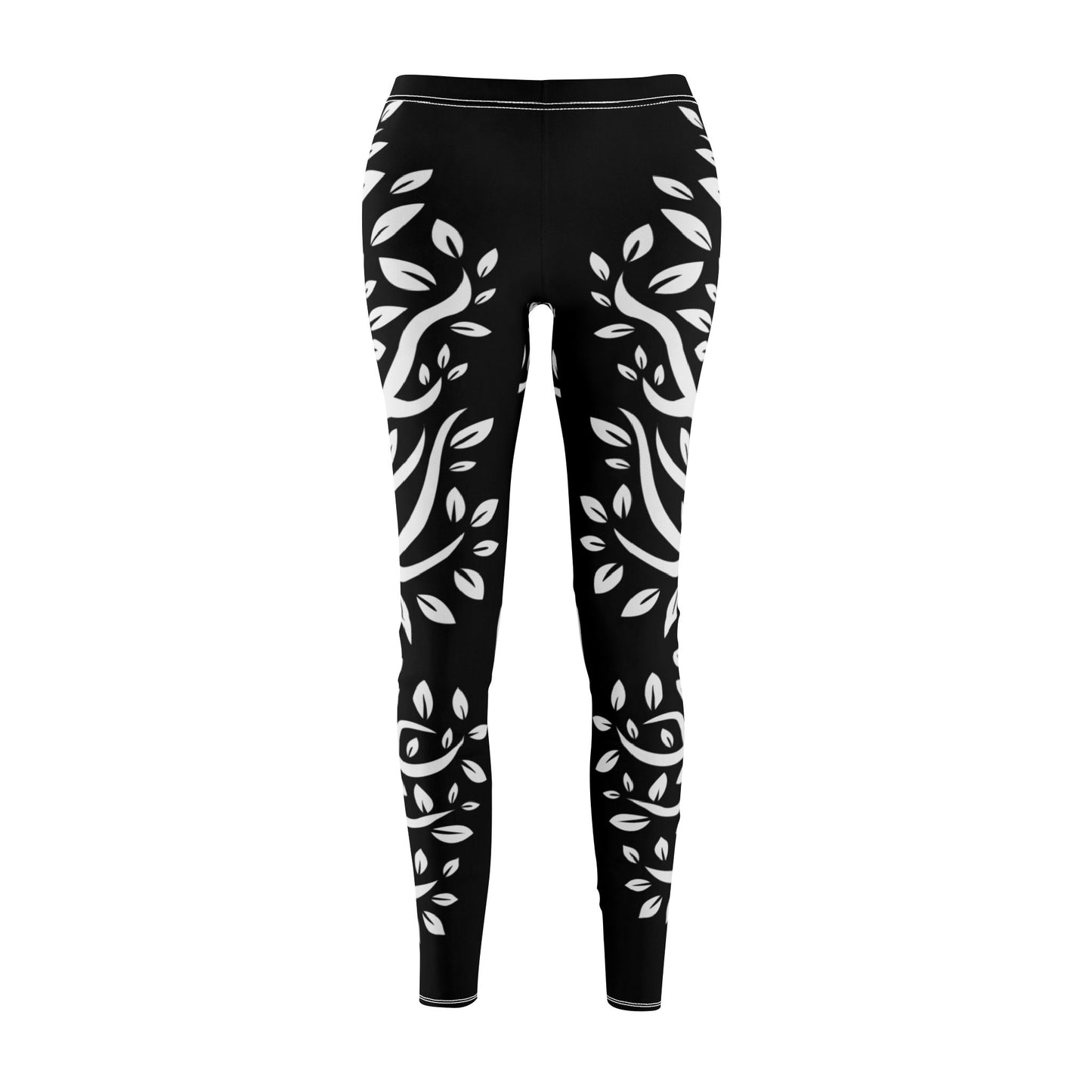 SCHLINGPFLANZEN OPTIK FLORALE PFLANZEN • Olivenbaum Damen Leggins Schwarz • Beste Leggings für Sport & Freizeit