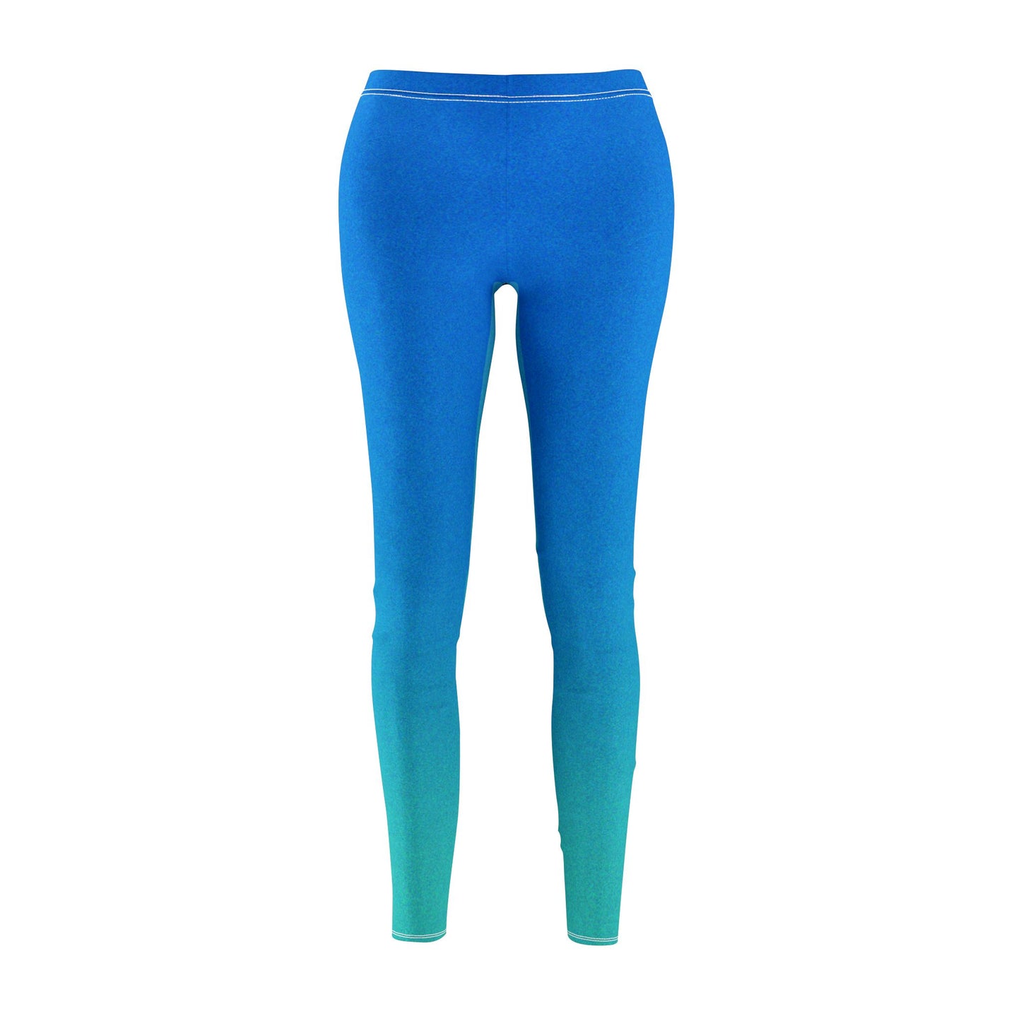 BLAU TÜRKISE LEGGINGS Meeresbrise FARBÜBERGANG • Damen-Leggings extravagant, außergewöhlnlich • Beste Leggings für Sport & Alltag