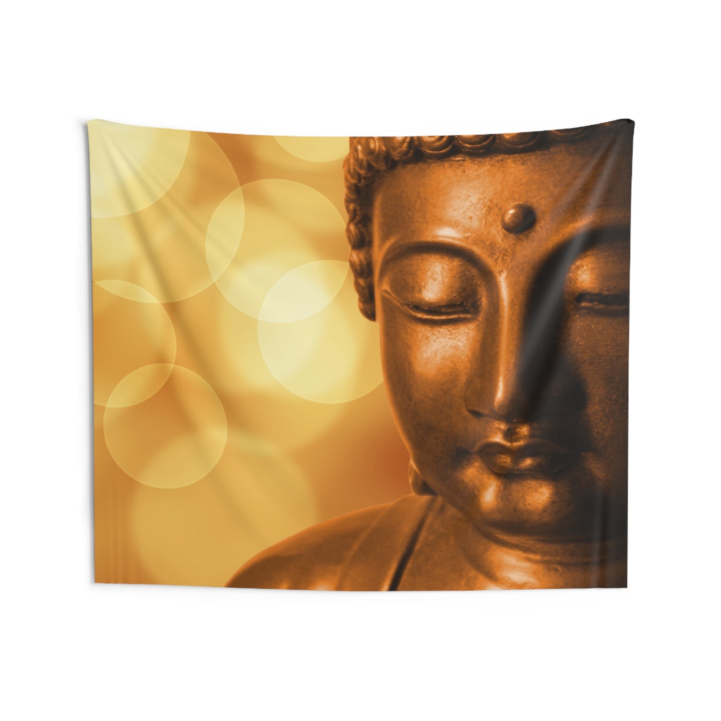 BUDDHA GOLDGELBES LICHT • Wandtuch • Wandttepich • Wanddekor in v. Größen bis XXL