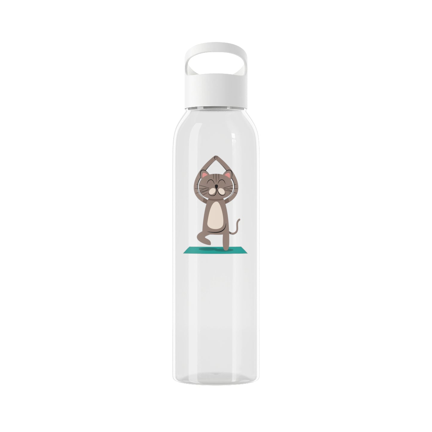KATZE YOGE POSE BAUM ASANA • Wasserflasche Sky 650 ml