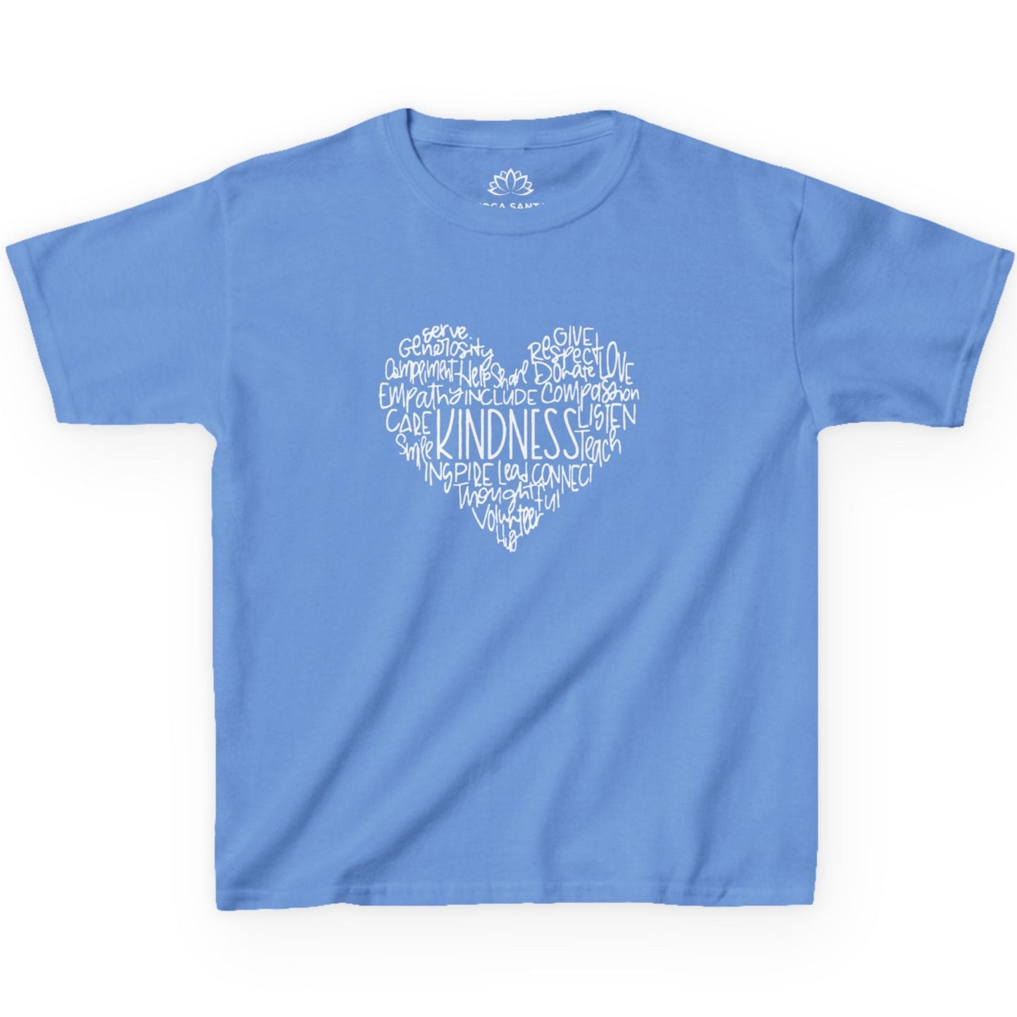 KINDNESS HERZ • LIEBESBOTSCHAFT LIEBESNACHRICHT SPRUCH HERZCHEN PRINT • Oversize Kinder T-Shirt Mädchen Jungen • BIO Baumwolle 🌿