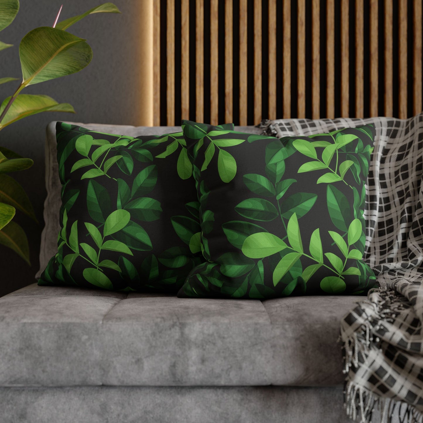 Spun Polyester Square Pillowcase