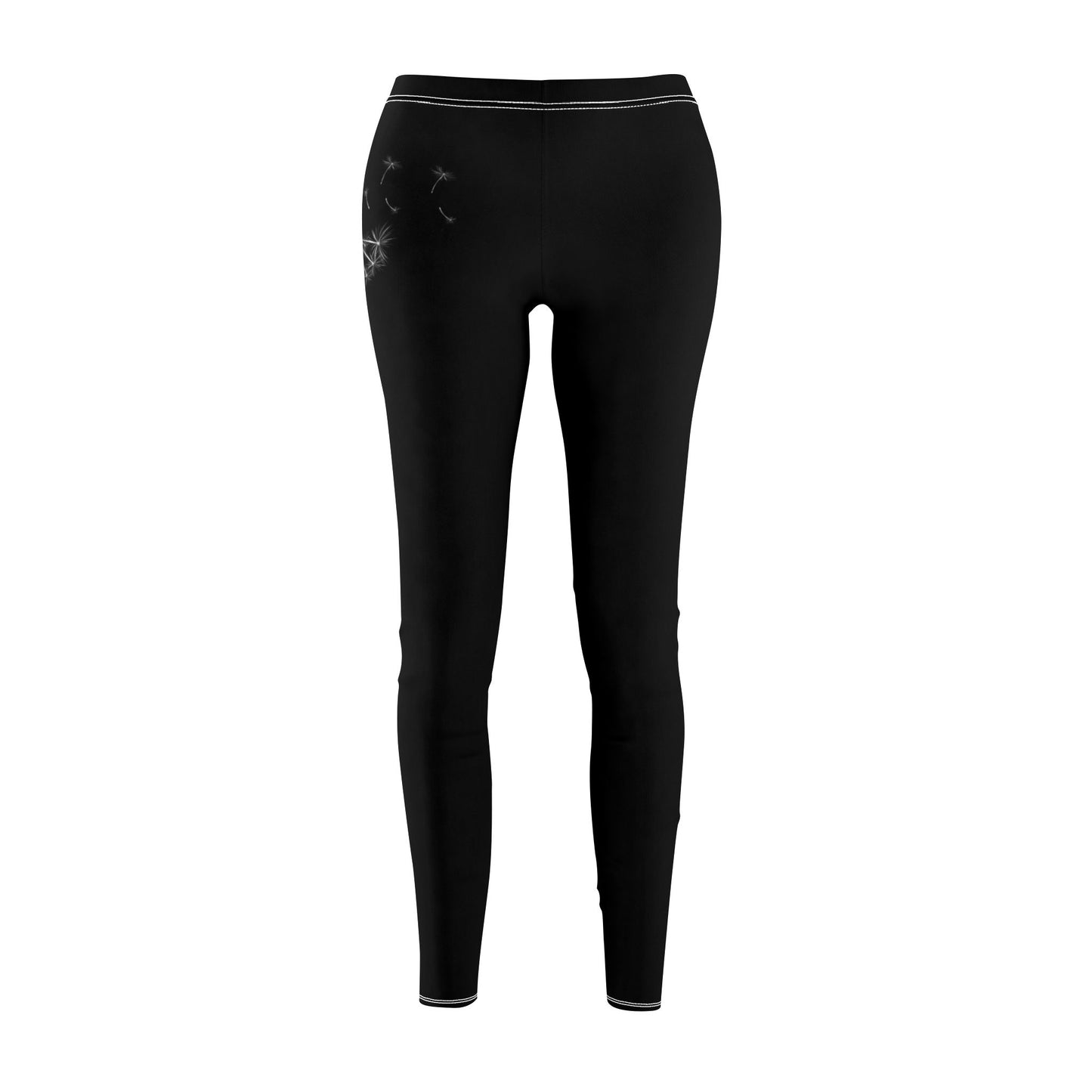 MAKE A WISH • PUSTEBLUME MIT SPRUCH • Damen Leggins • Inspirierender Spruch • Beste Leggings für Sport & Freizeit
