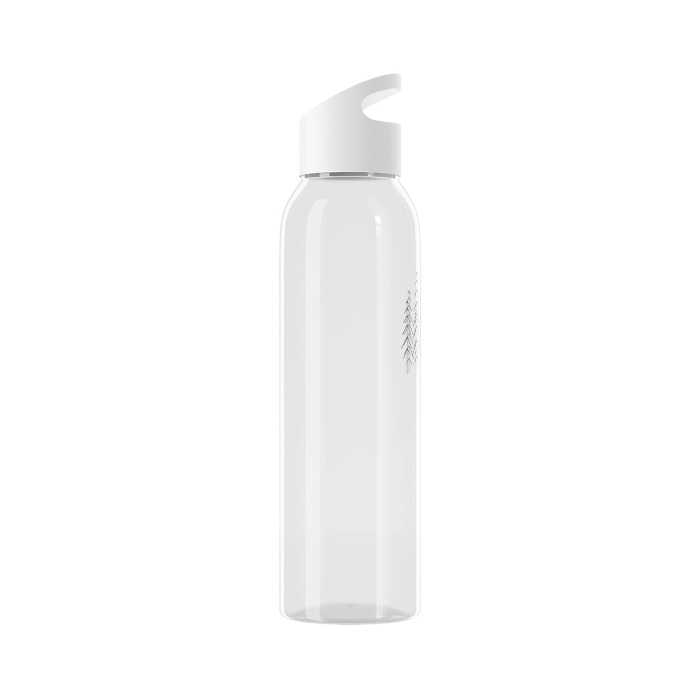 WALD BÄUME ZEICHNUNG MINIMALISTISCH • Wasserflasche Sky 650 ml