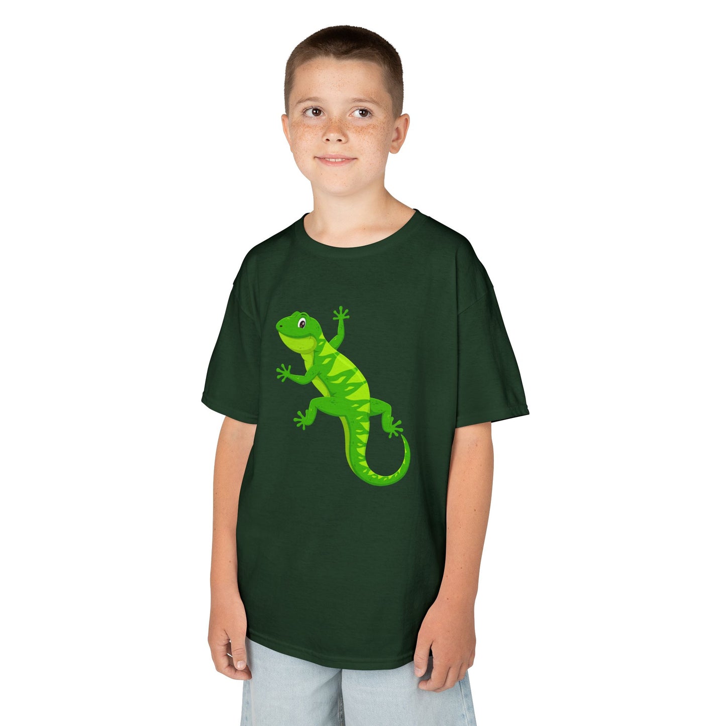 GECKO EIDECHSE LUSTIG NIEDLICH SÜß • Kinder Oversize T-Shirt für Mädchen & Jungen (7–16 Jahre) • BIO Baumwolle 🌿