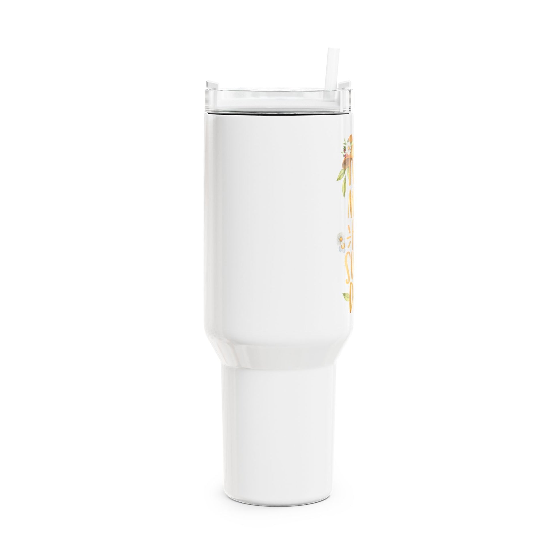 I WAS MADE FOR SUNNY DAYS - NATURLIEBHABER GÄRTNER SONNENANBETER • Tumbler mit Henkel & Strohhalm • XXL Reisebecher 1,2L - YOGA SANTA