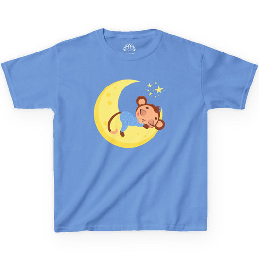 AFFE MOND STERNENHIMMEL • Pijama Schlafoberteil Oversize Kinder T-Shirt Mädchen Jungen • BIO Baumwolle 🌿