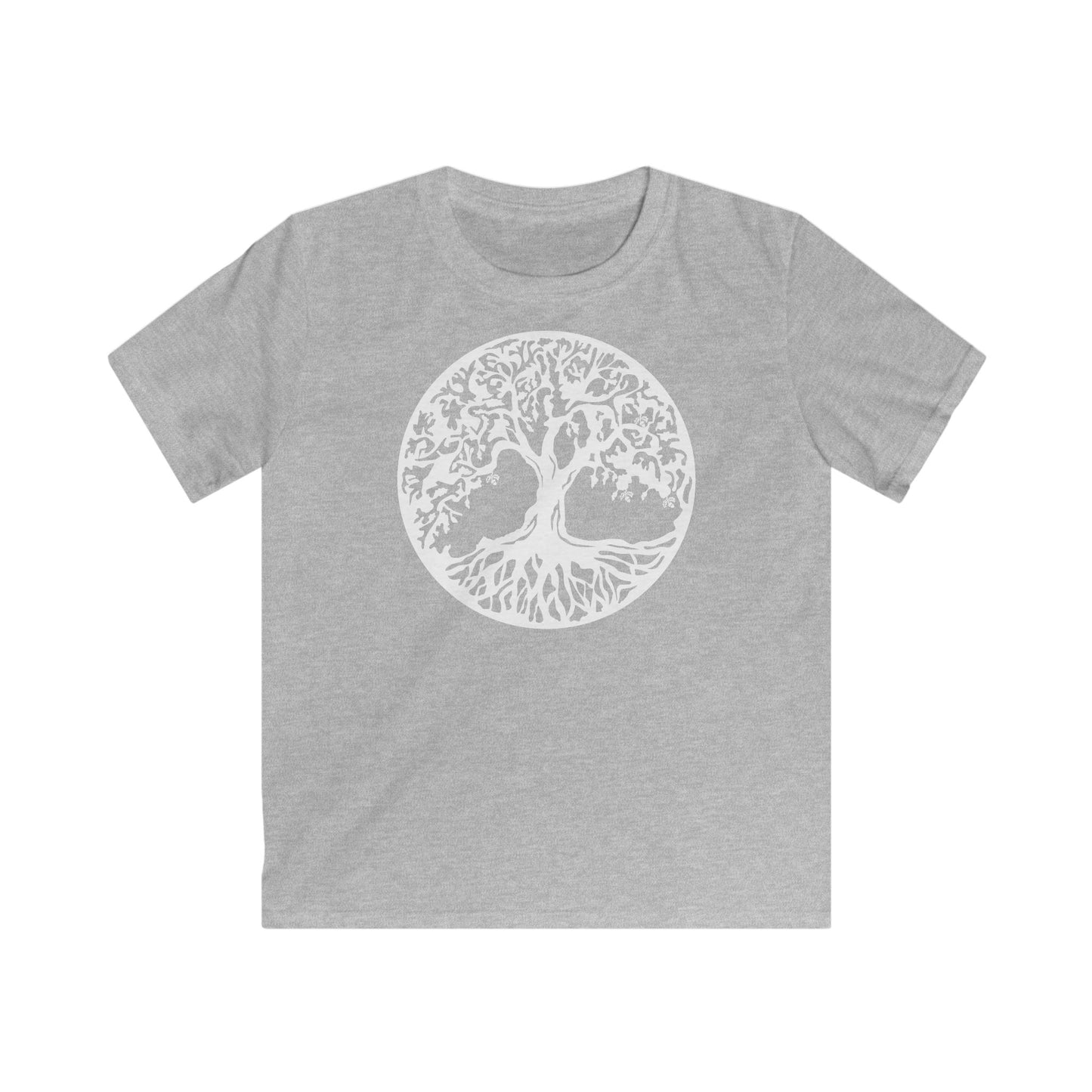 BAUM DES LEBENS - Weiß • Kinder T-Shirt für Mädchen & Jungen (6–16 Jahre) • BIO Baumwolle 🌿