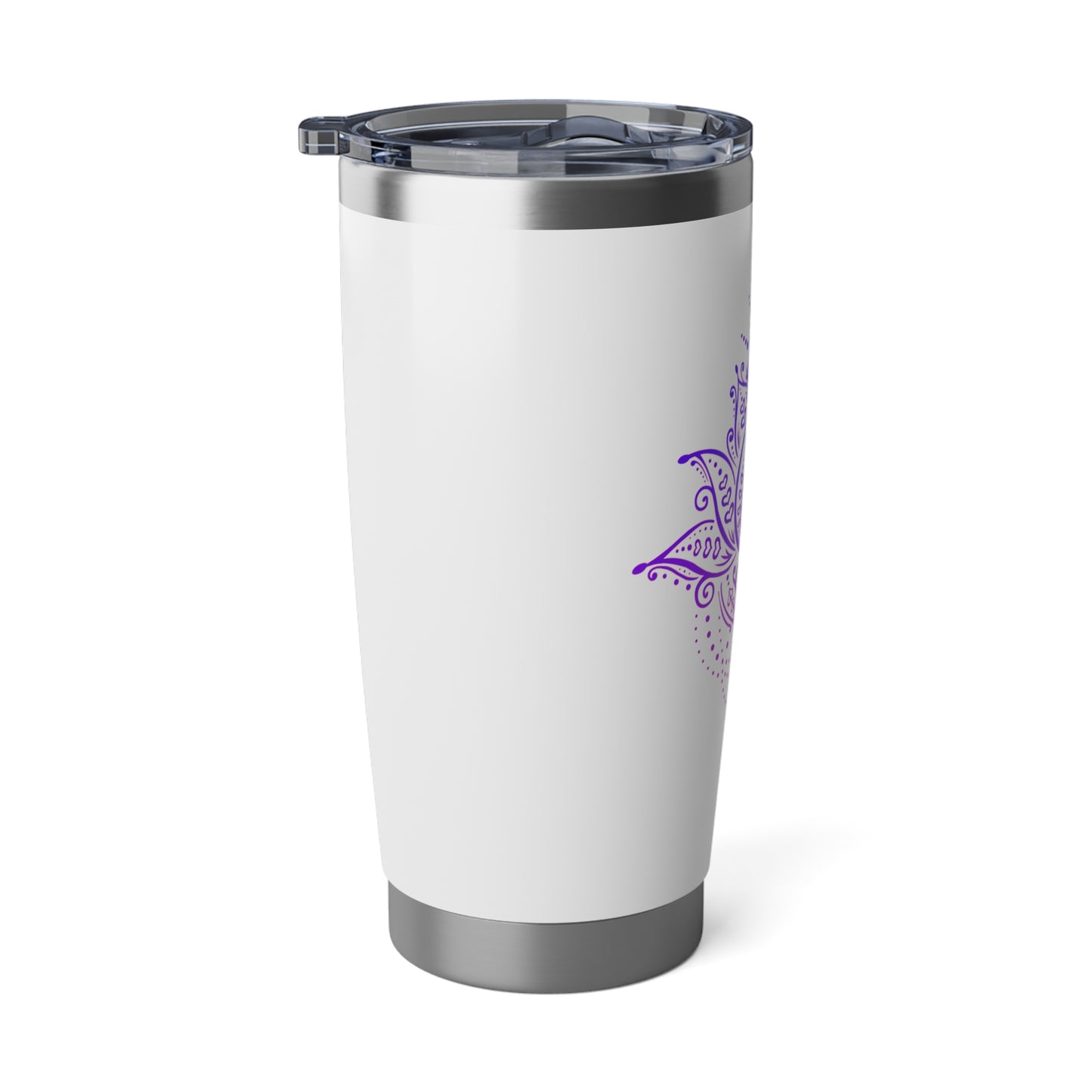 LOTUSBLUME MONDHPHASEN • Blüte Lila Violet Pink Kunstdruck Handgezeichnet • Thermo-Reisebecher XL • 590 ml • Tumbler Vagabond