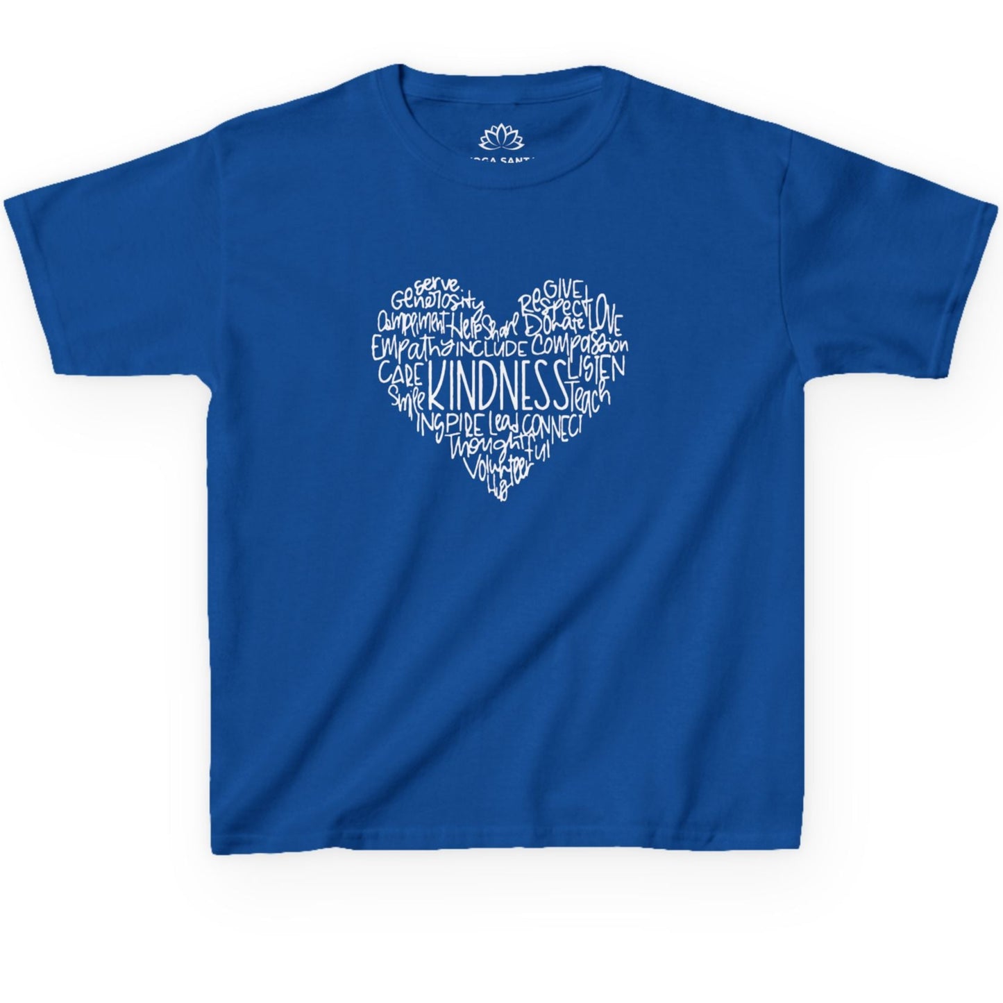 KINDNESS HERZ • LIEBESBOTSCHAFT LIEBESNACHRICHT SPRUCH HERZCHEN PRINT • Oversize Kinder T-Shirt Mädchen Jungen • BIO Baumwolle 🌿