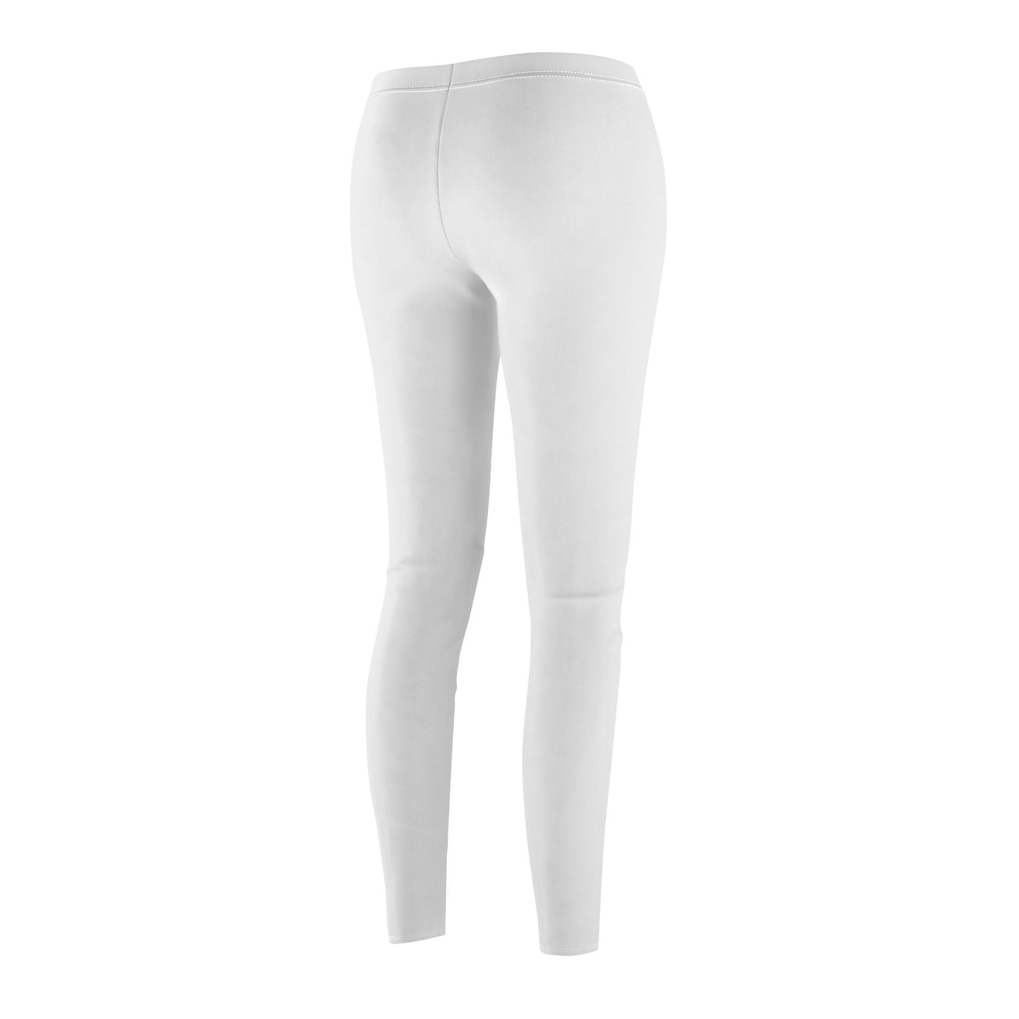 HEAVILY MEDITATED Spruch Lotusblume Schriftzug • YOGA MEDITATION Damen Leggins Weiß • Beste Leggings für Sport & Alltag - YOGA SANTA
