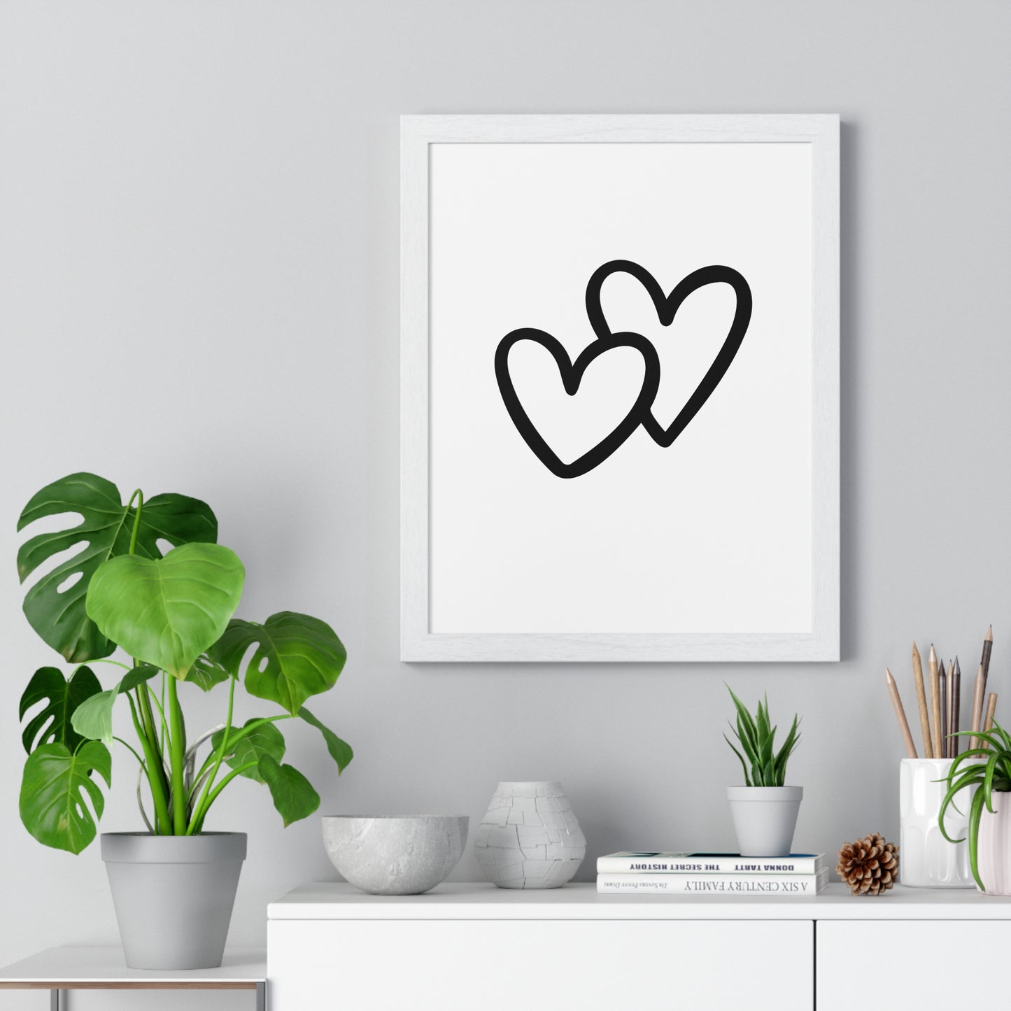 Vertical Framed Poster • Liebesbeweis Geschenk, LOVE Liebesbotschaft ❤️