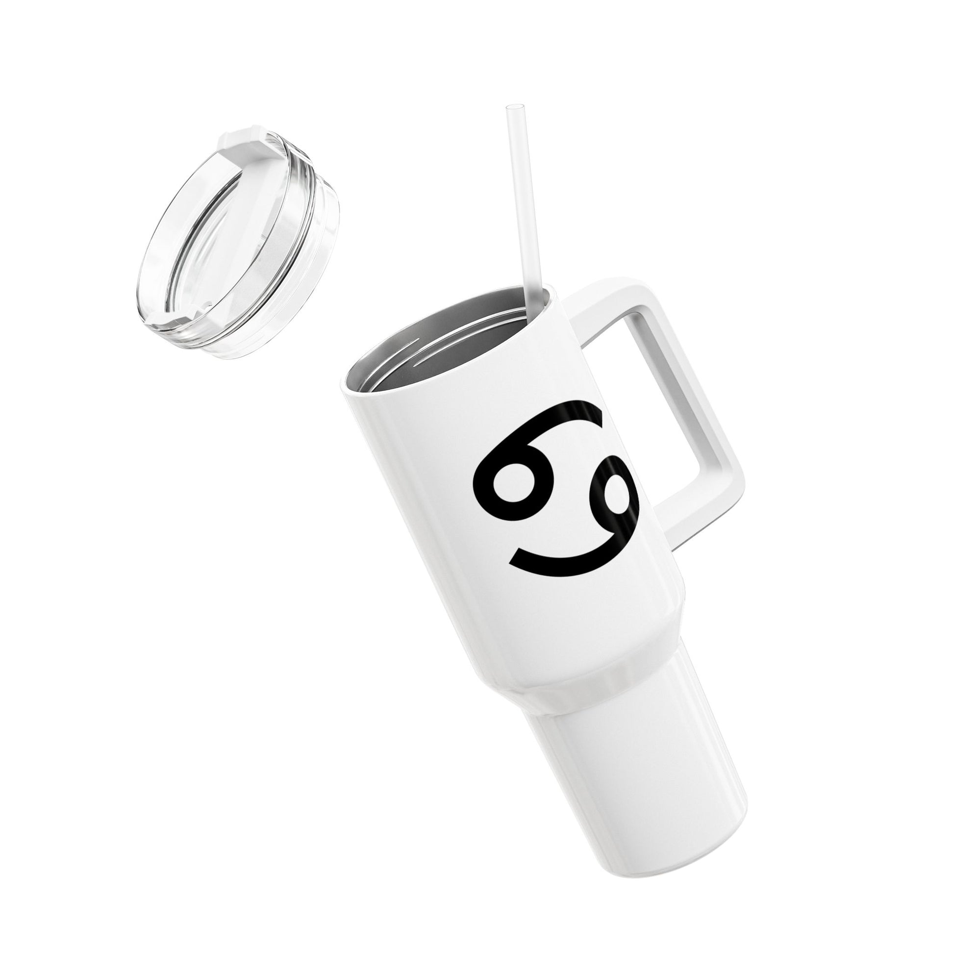 KREBS CANCER Symbol Sternzeichen Tierkreiszeichen • Tumbler mit Henkel & Strohhalm • XXL Reisebecher 1,2L - YOGA SANTA