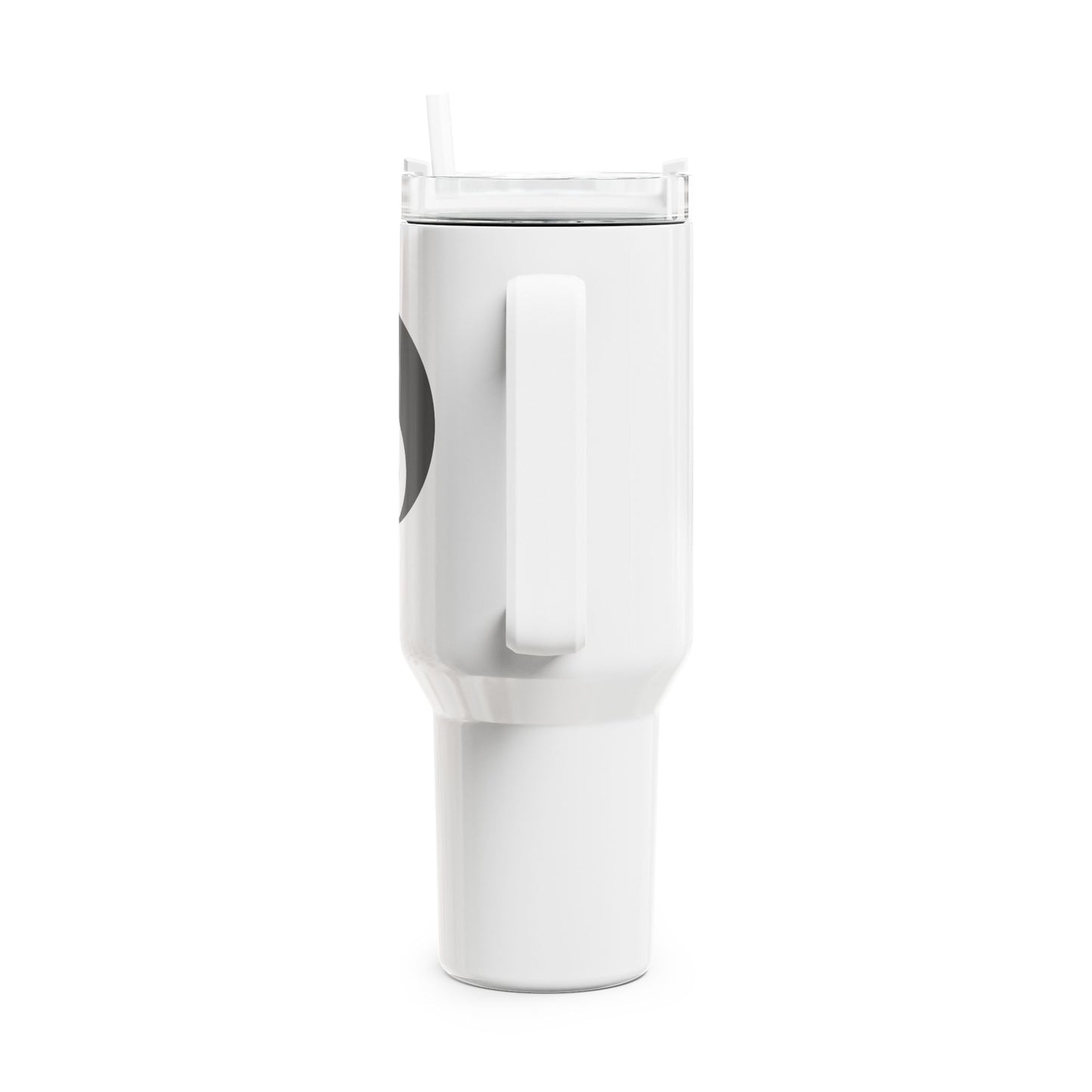 YING YANG ZEICHEN SPIRITUELL • Tumbler mit Henkel & Strohhalm • XXL Reisebecher 1,2l