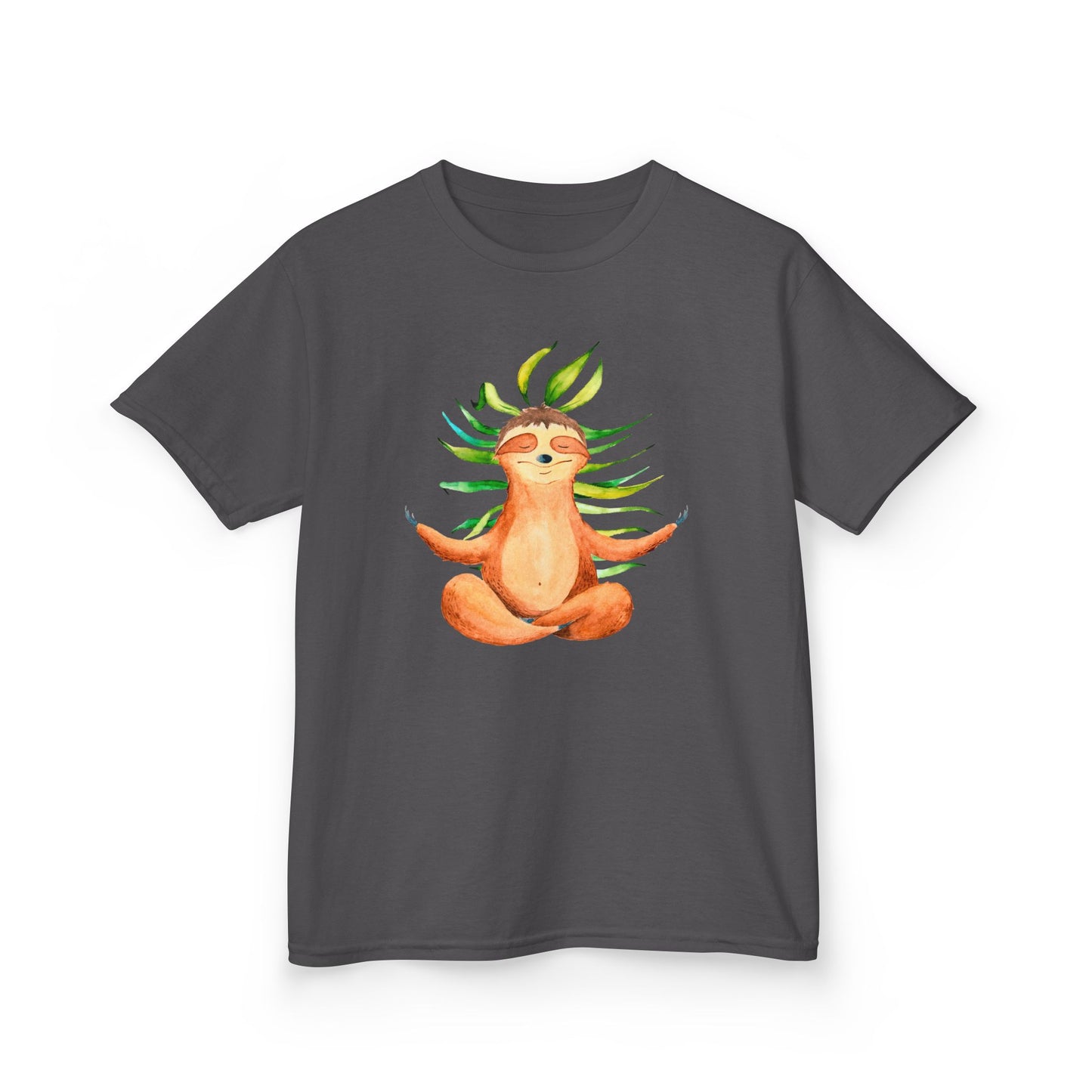FAULTIER SLOT NIEDLICH SÜß MEDITATION YOGA • Kinder Oversize T-Shirt für Mädchen & Jungen (7–16 Jahre) • BIO Baumwolle 🌿