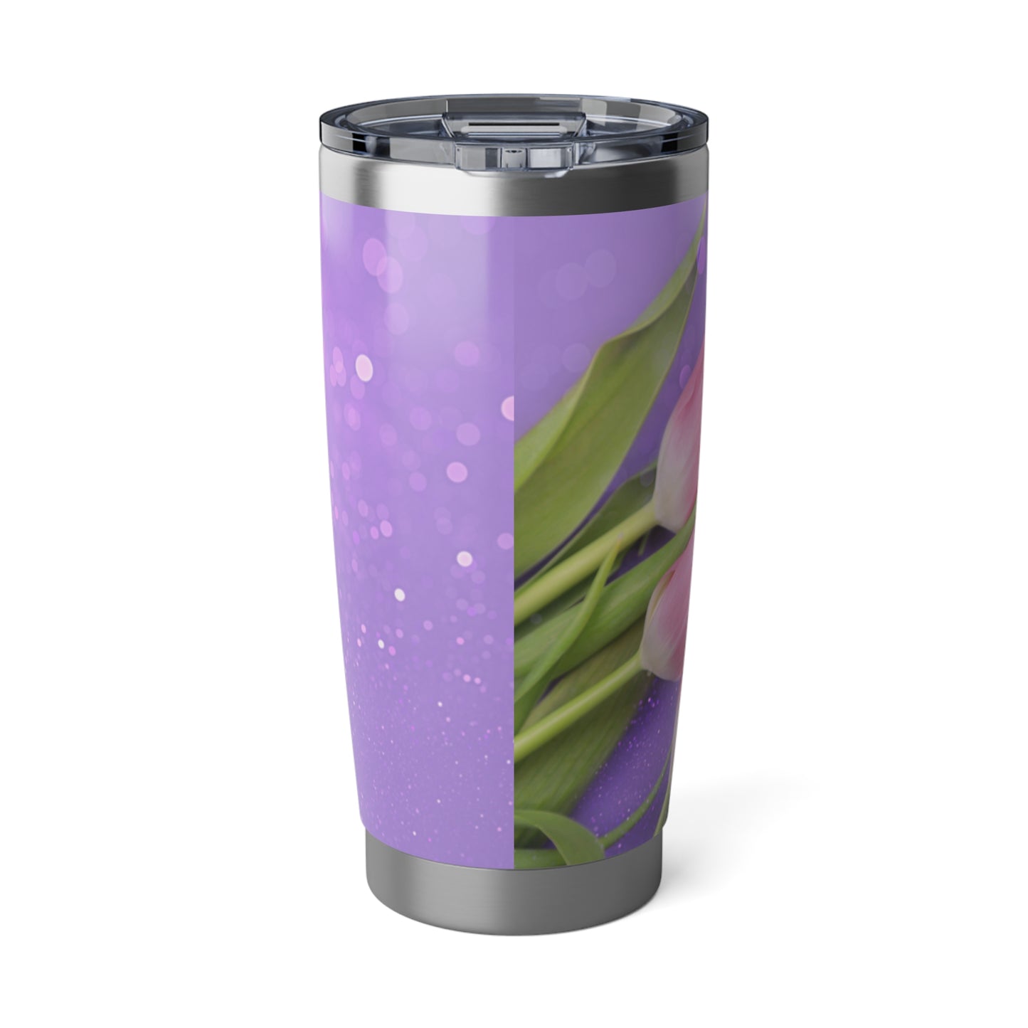TULPEN PINK LILA VIOLET • Thermo-Reisebecher XL • 590 ml • Tumbler Vagabond