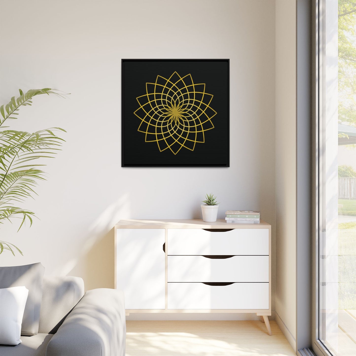 Matte Canvas, Framed (Multi-color)