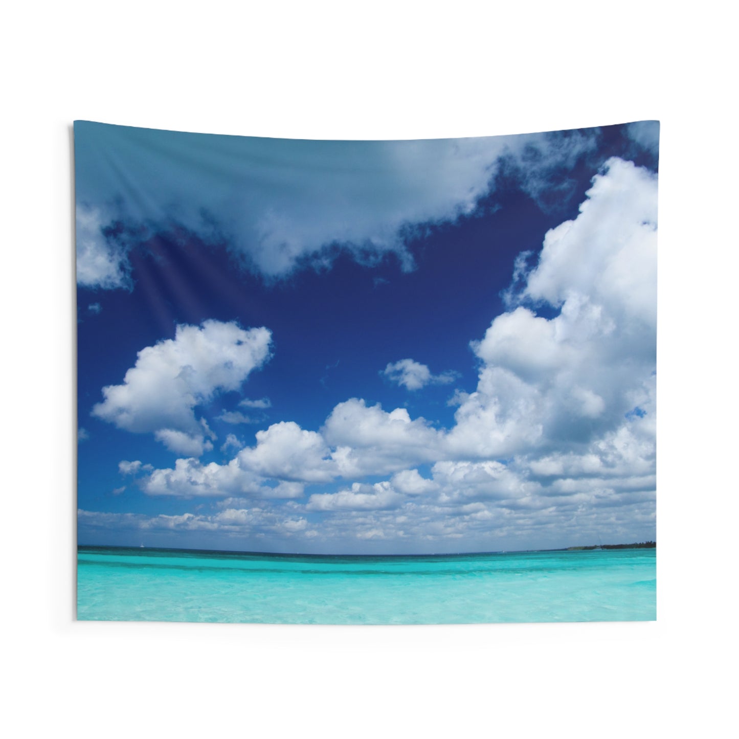 SOMMERURLAUB MEER HIMMEL WOLKEN • Wandtuch • Wandttepich • Wanddekor in v. Größen bis XXL