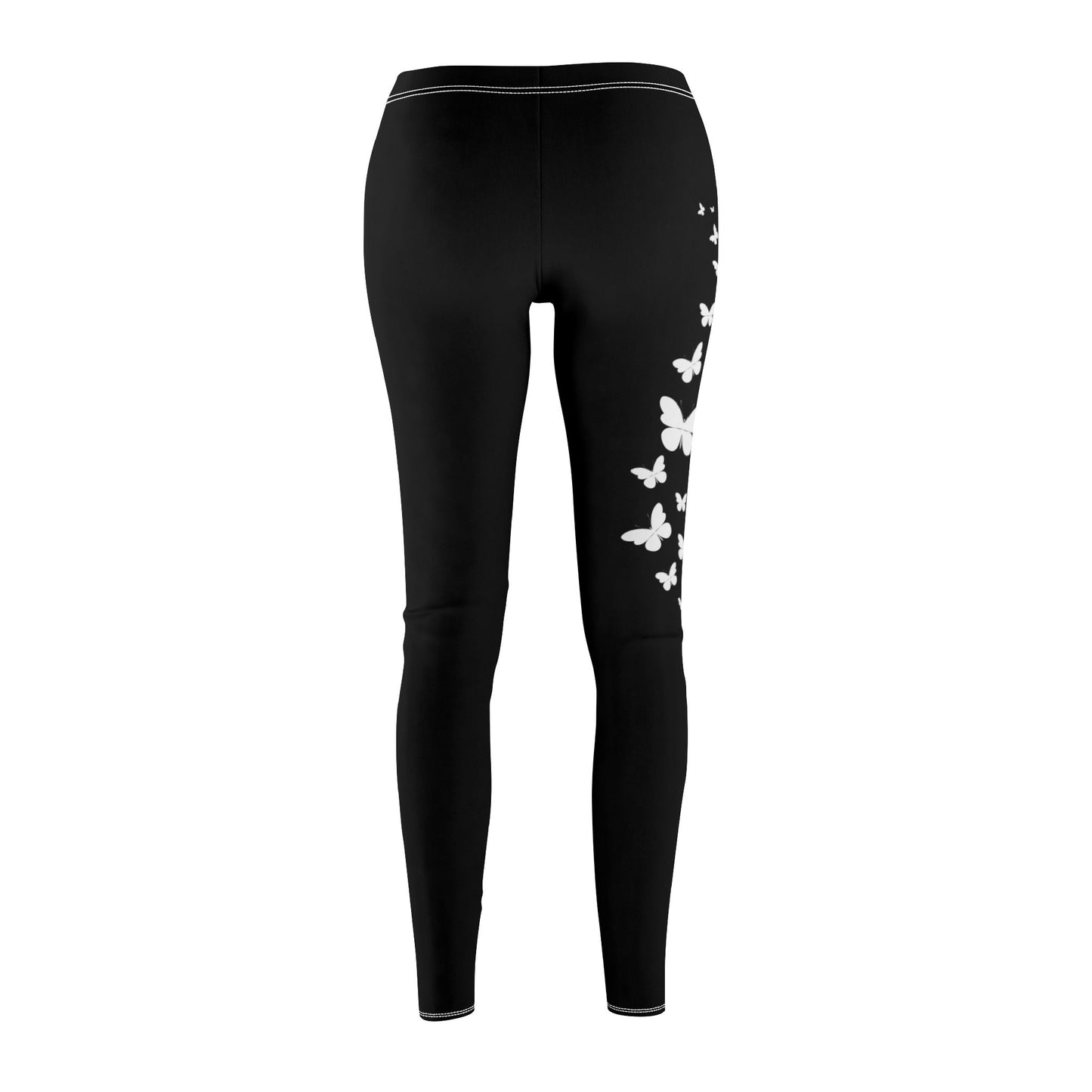 SCHMETTERLINGE TIERMOTIV • Ästhetische Damen Leggins Schwarz • Beste Leggings für Sport & Freizeit