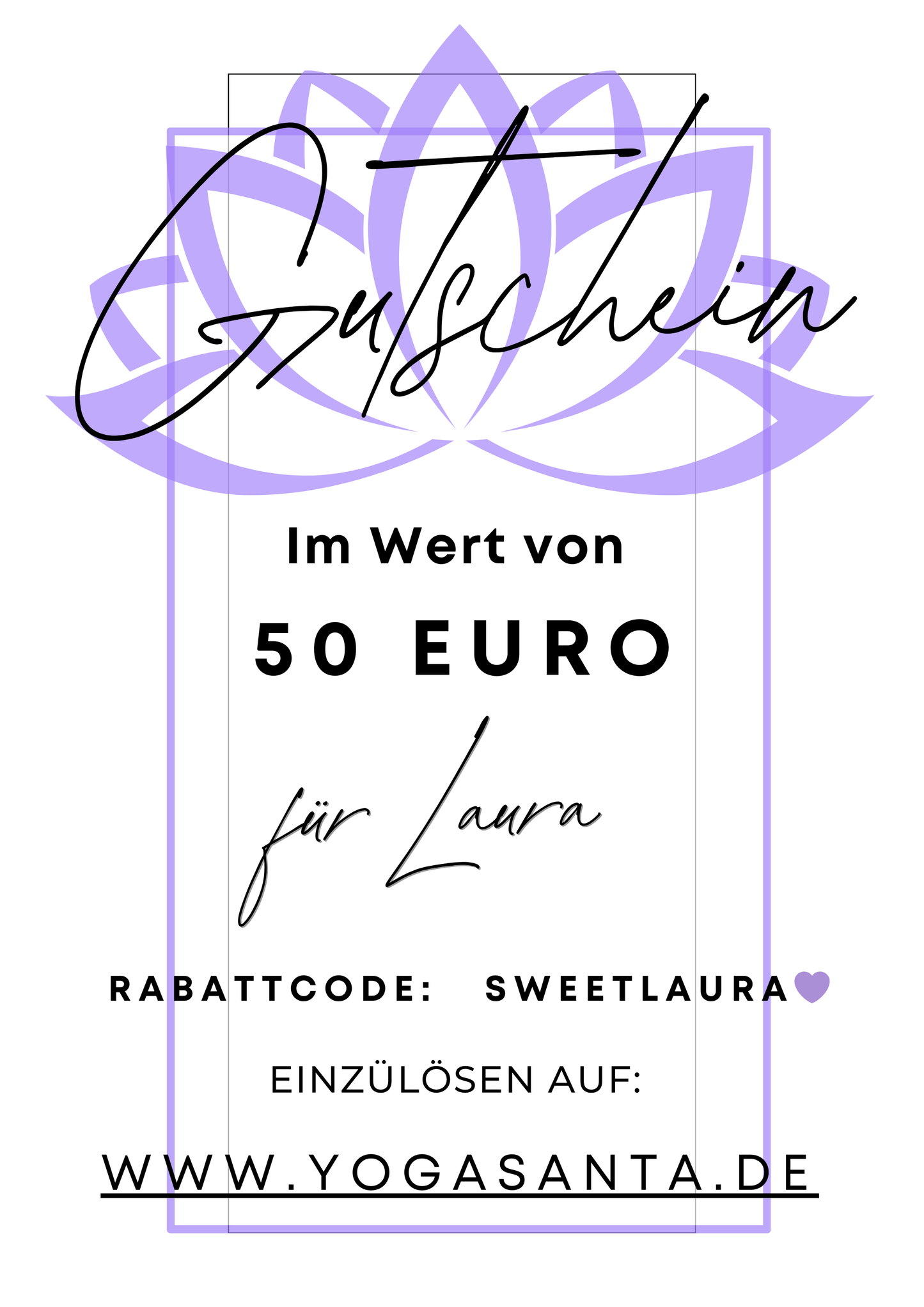 50 € GUTSCHEIN 🎁 ⬇DOWNLOAD DATEI ⬇🎁 ZUM SELBST AUSDRUCKEN