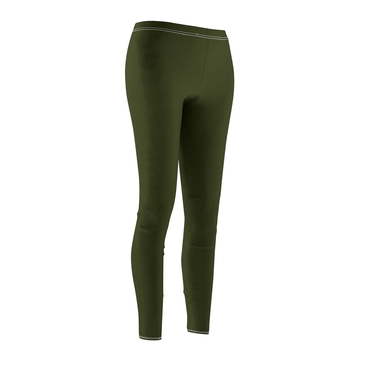 EINFARBIG OLIVEGRÜN • Naturfarbene Damen-Leggings • Beste Leggings für Sport & Alltag