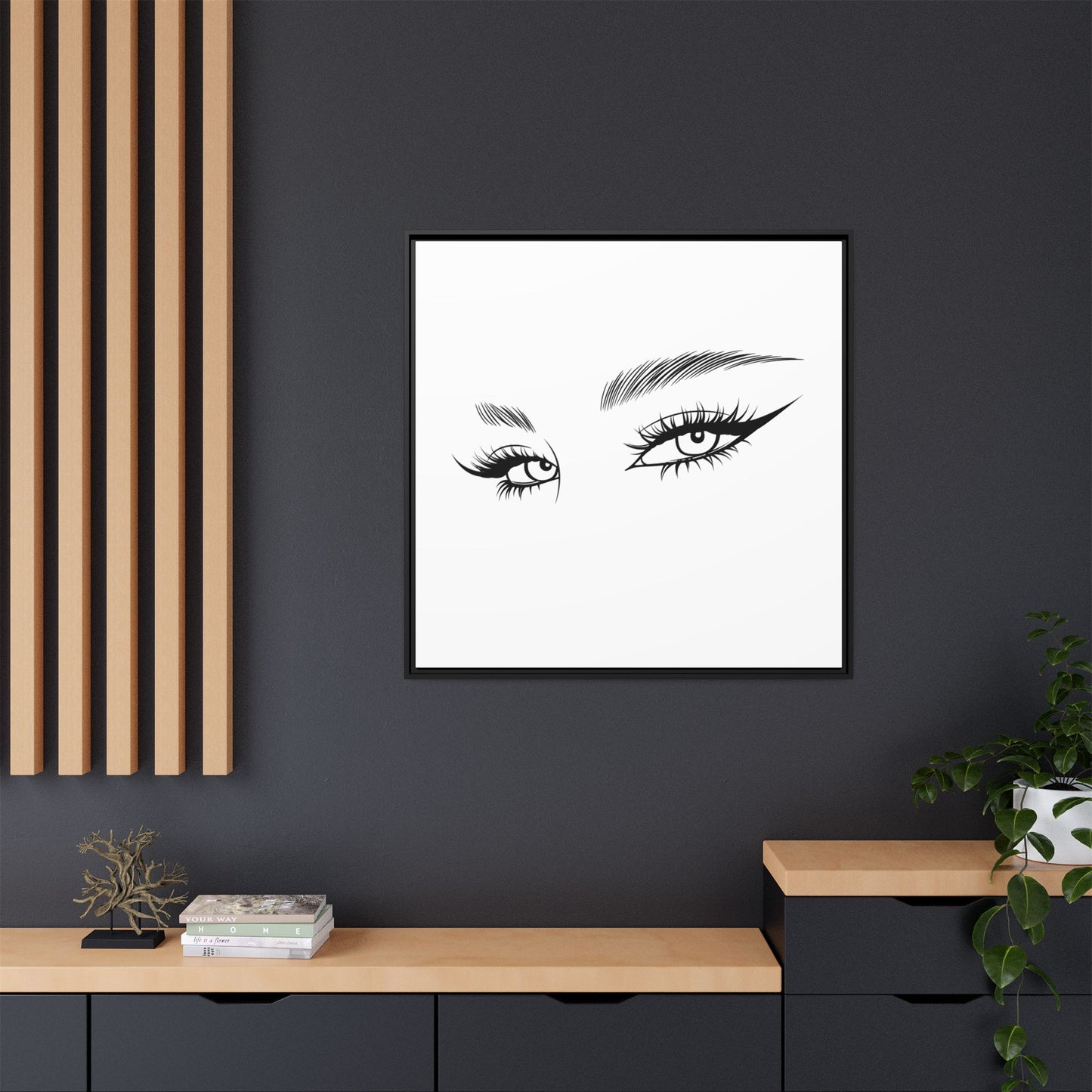 Matte Canvas, Framed (Multi-color)