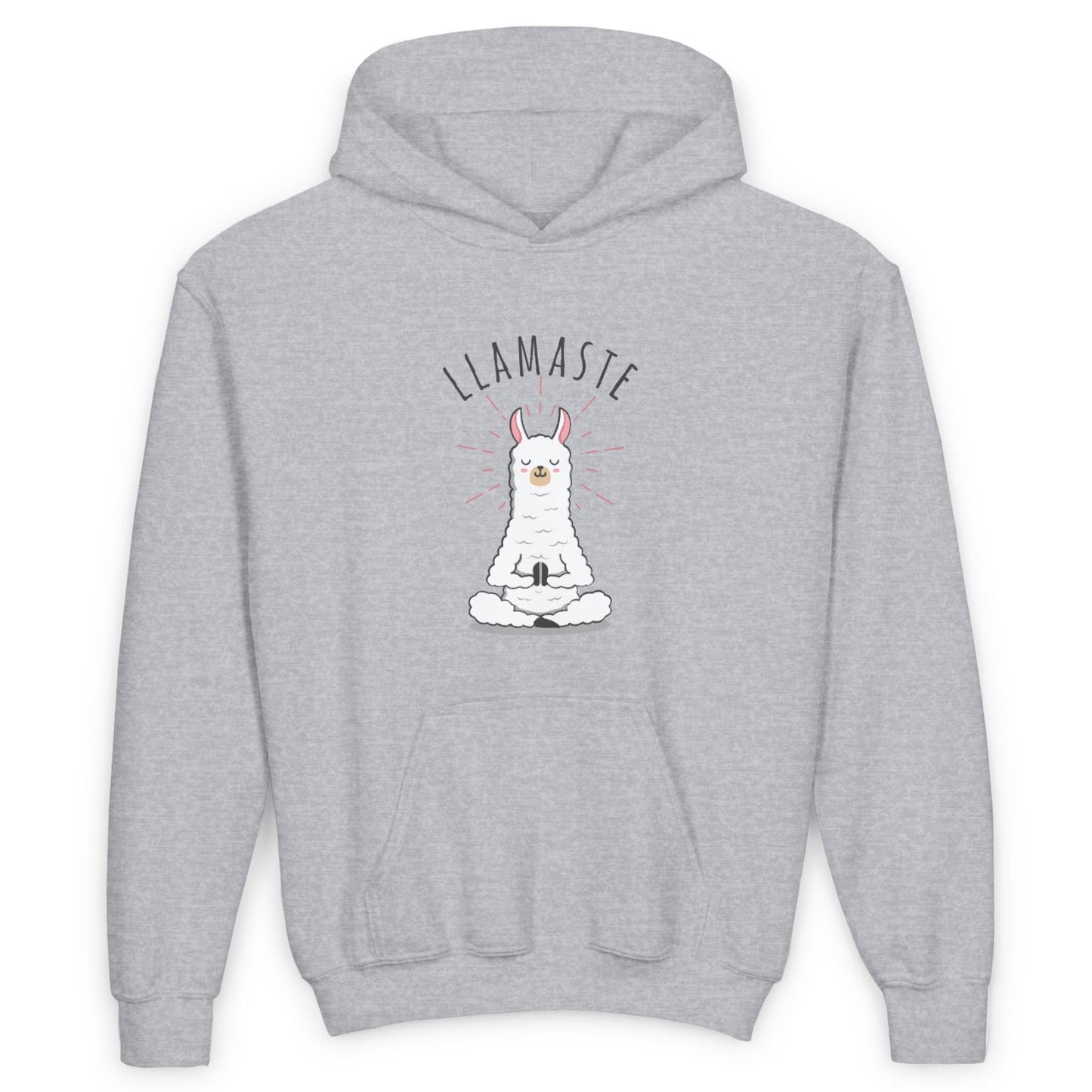 LLAMASTE LAMA LUSTIGE COMIC ZEICHNUNG TIERYOGA • Kinder Hoodie für Mädchen & Jungen (7–16 Jahre) | Kuschelweiche Baumwolle 🌿