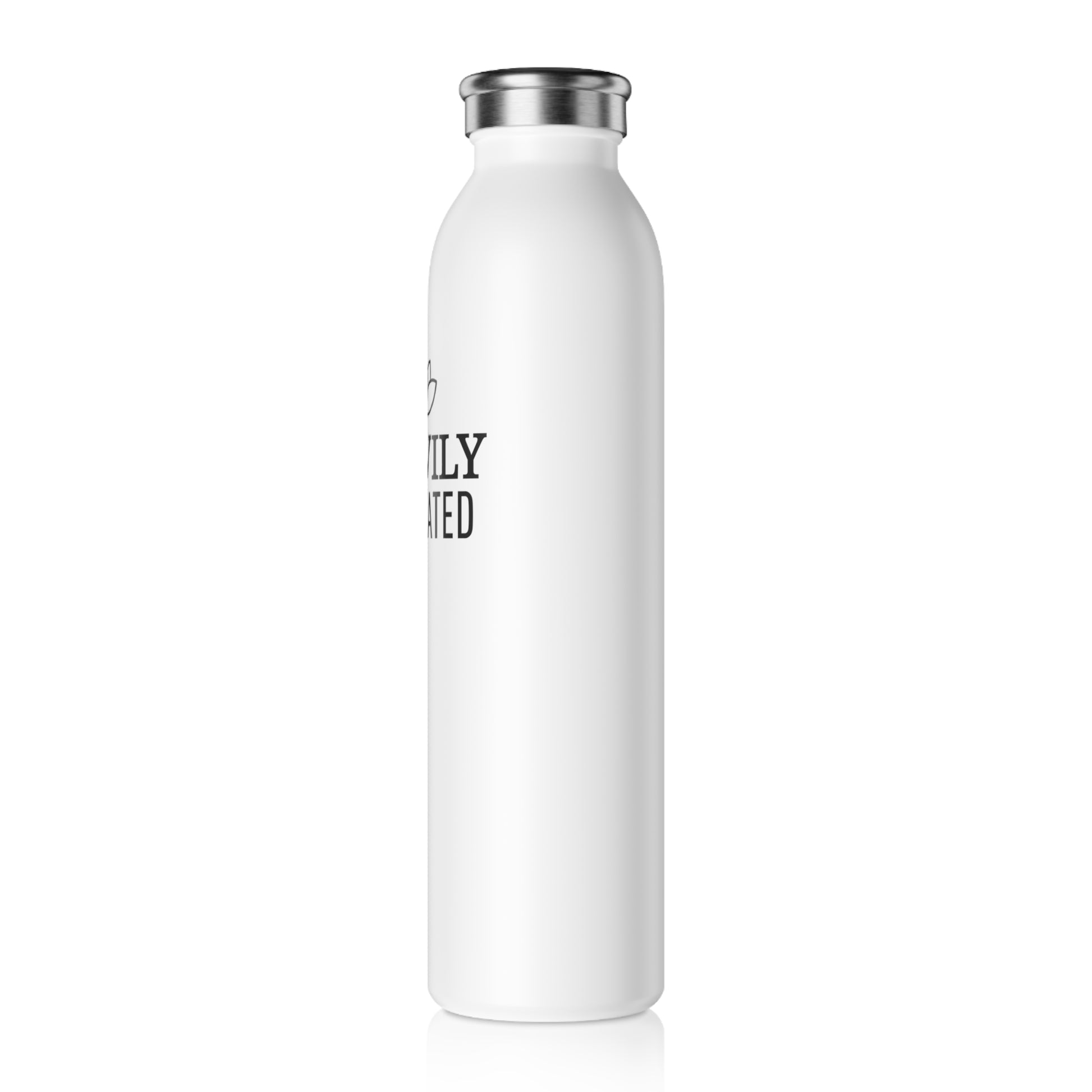 HEAVILY MEDITATED • YOGA LOTUSBLÜTE • Edelstahl Thermosflasche SLIM • 600 ml - YOGA SANTA