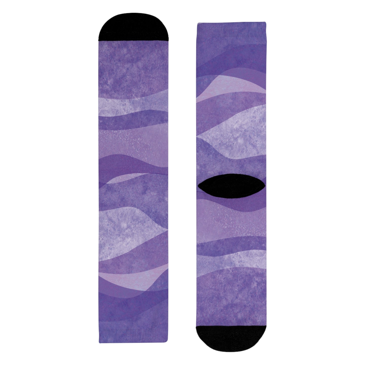 LILA SOCKEN VIOLET FLIEDER KUNSTDRUCK • HAPPY SOCKS Crew Socken mit Motiv