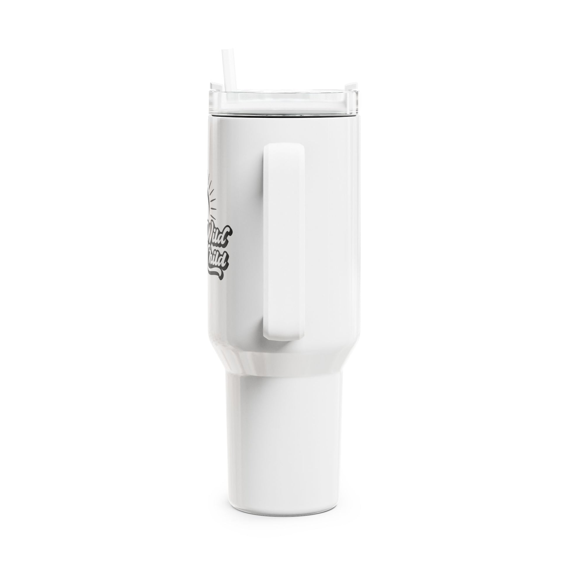 STAY WILD MOON CHILD - SPRUCH SONNE MOND MOTIV • Tumbler mit Henkel & Strohhalm • XXL Reisebecher 1,2L - YOGA SANTA