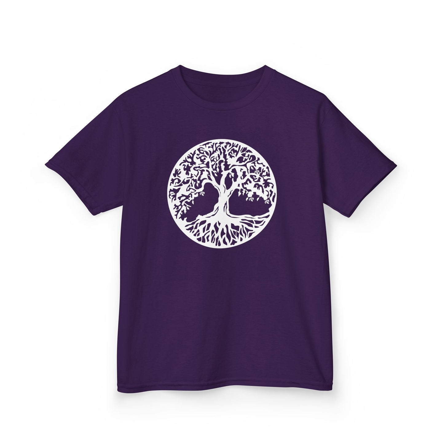 BAUM DES LEBENS Weiß • Kinder Oversize T-Shirt für Mädchen & Jungen (7–16 Jahre) • BIO Baumwolle 🌿