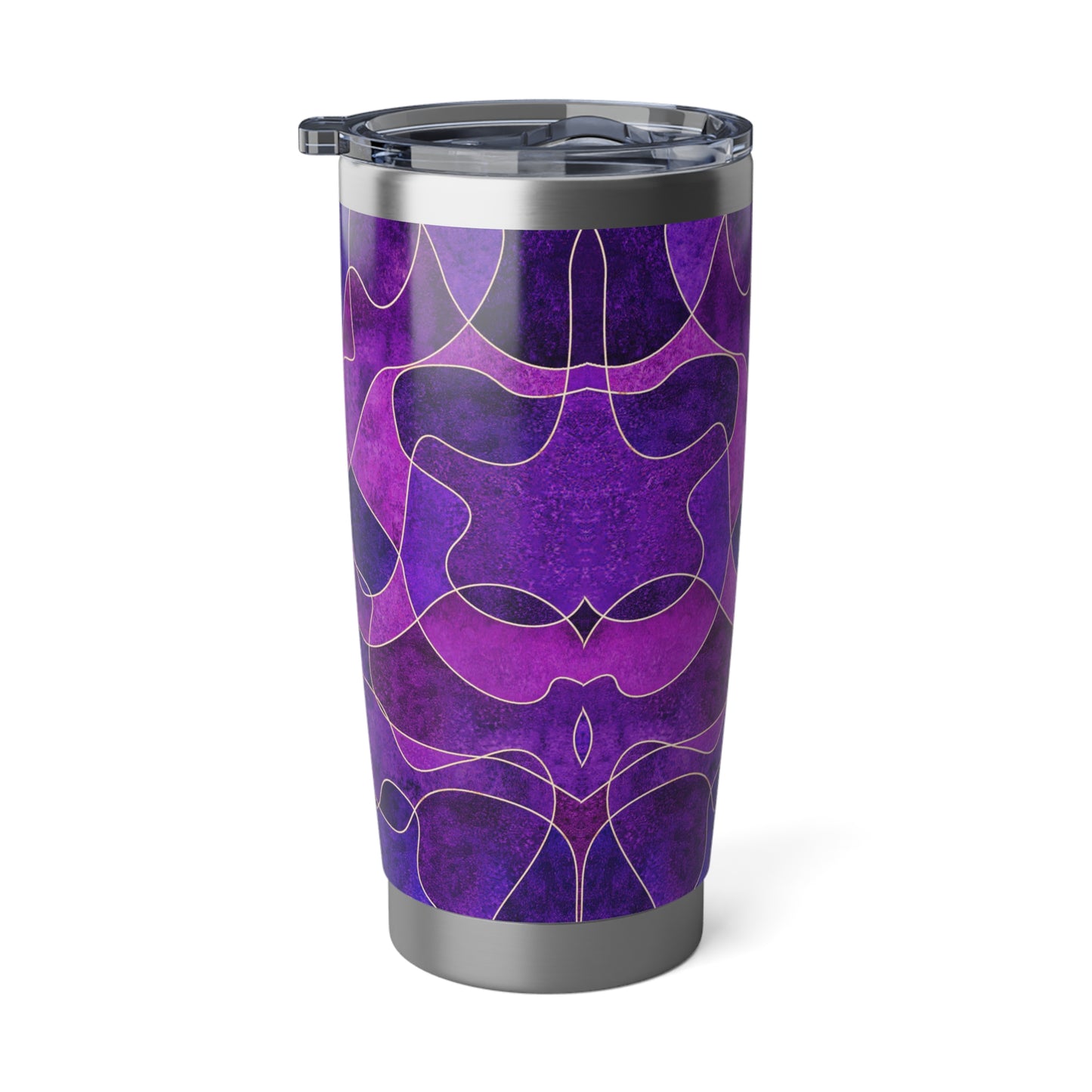 VIOLET LILA KUNSTDRUCK • Thermo-Reisebecher XL • 590 ml • Tumbler Vagabond