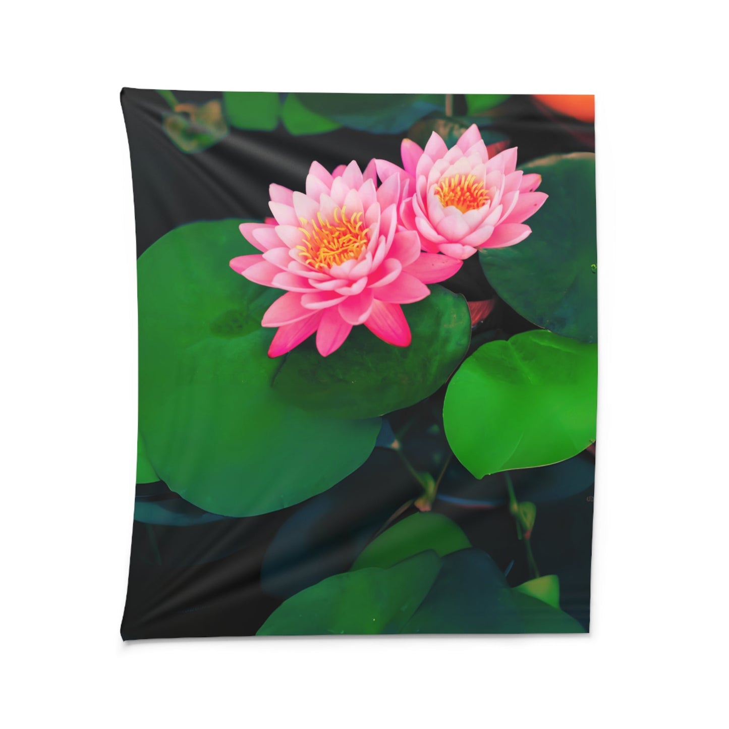 LOTUSBLUMEN WANDKUNST • Wandtuch • Wandttepich • Wanddekor in v. Größen bis XXL