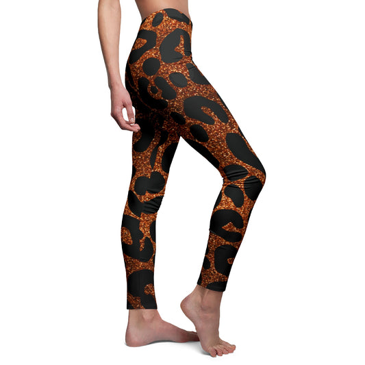 LEOPARDEN LEGGINGS • Animal Print • Tierliebhaber Damen Leggins mit Print Aufdruck • Beste Leggings für Sport & Alltag