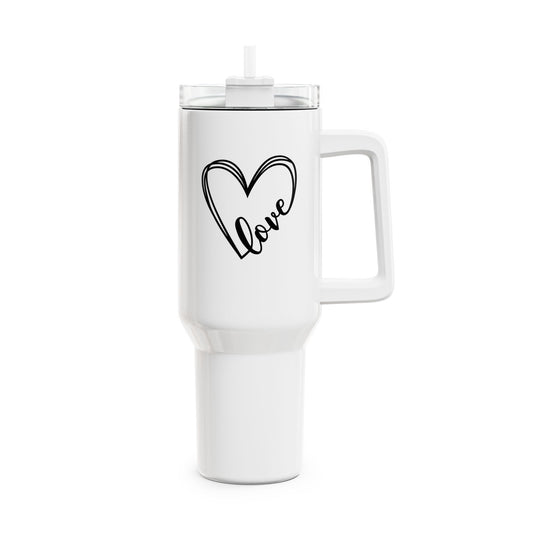 HERZ LOVE LIEBE - Tumbler, 40oz  • Liebesbeweis Geschenk, LOVE Liebesbotschaft