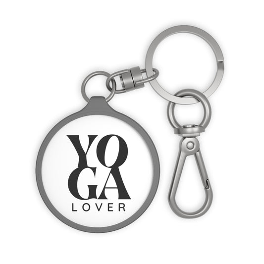YOGA LOVER • Edler Luxus Schlüsselanhänger mit Karabiner für Frauen & Männer