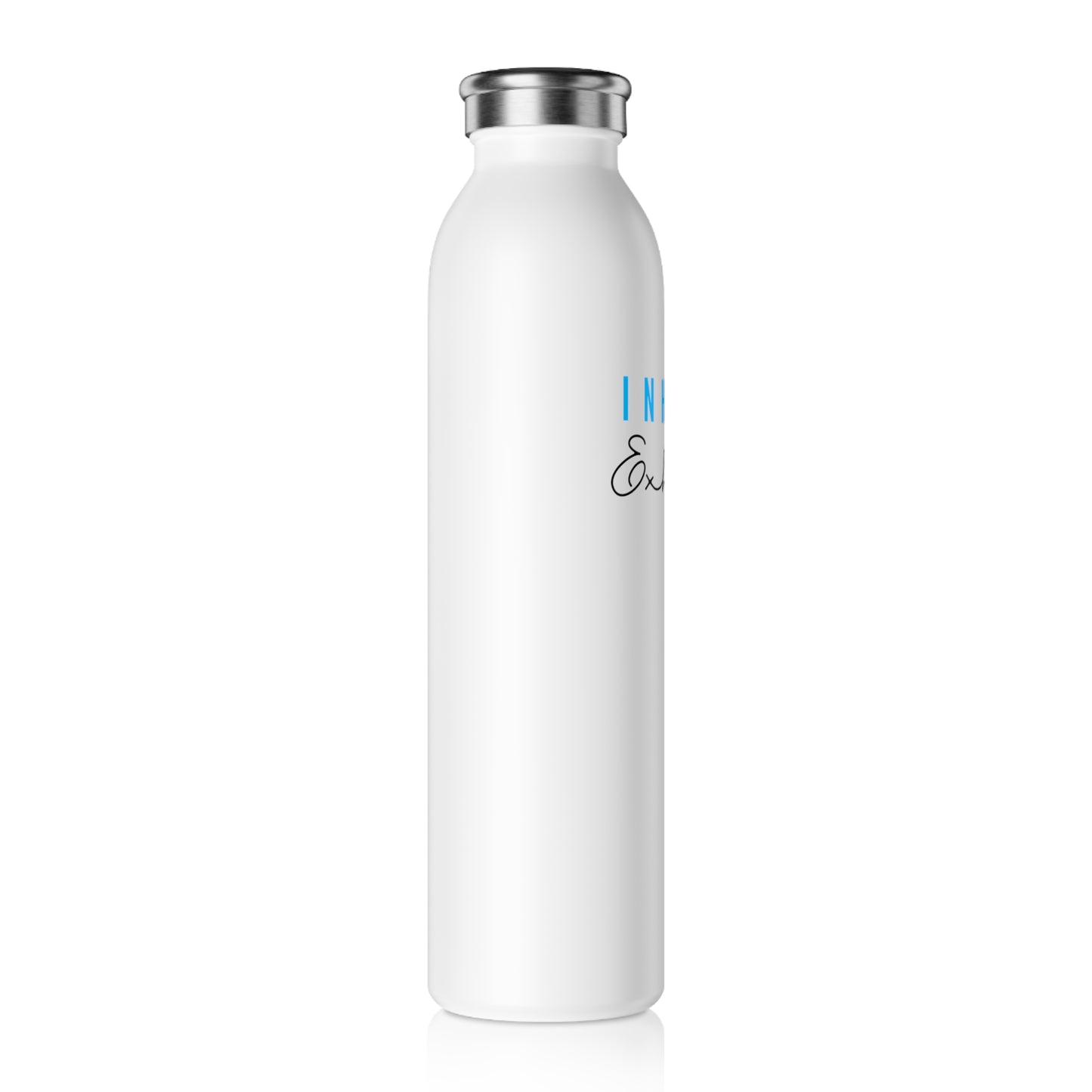 INHALE EXHALE • SPRUCH YOGA FITNESS • Edelstahl Thermosflasche SLIM • 600 ml