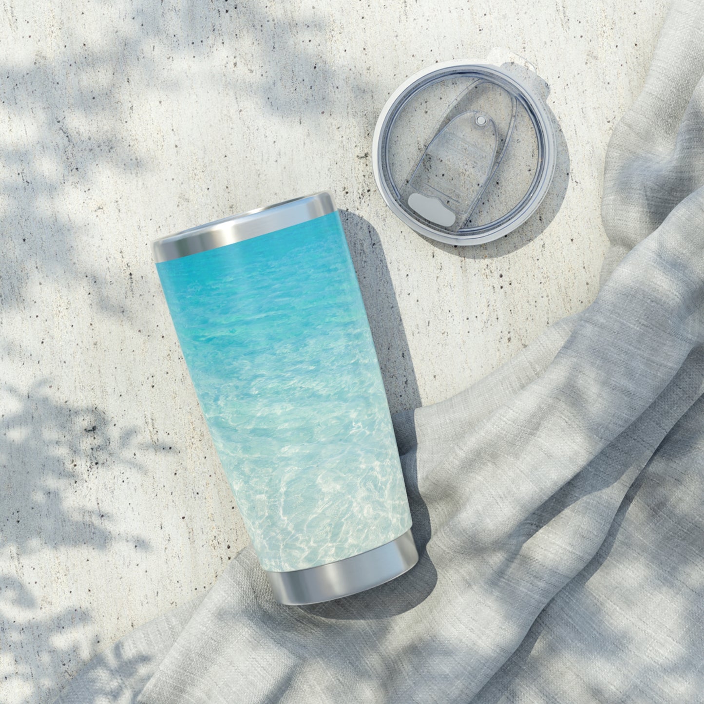 MEER STRAND URLAUBSMOTIV • Thermo-Reisebecher XL • 590 ml • Tumbler Vagabond