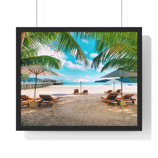 Horizontal Framed Poster • Urlaubsmotiv