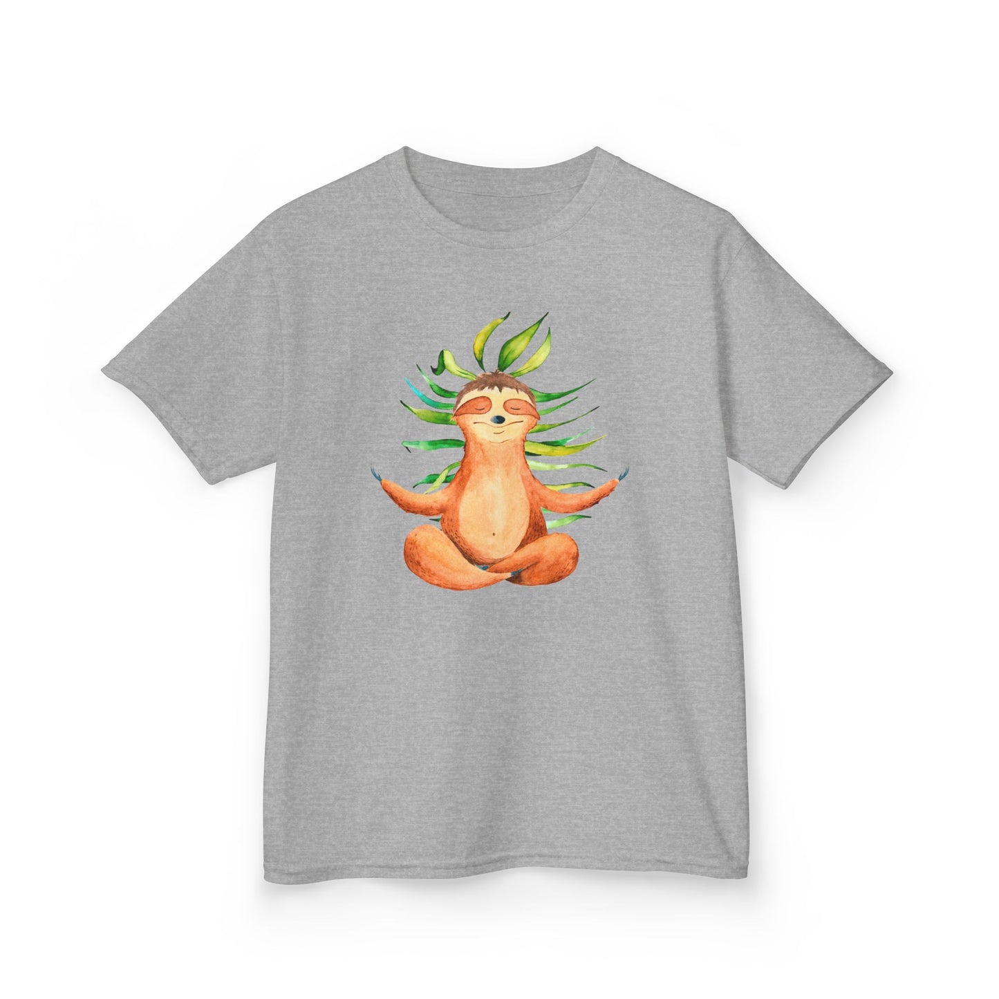 FAULTIER SLOT NIEDLICH SÜß MEDITATION YOGA • Kinder Oversize T-Shirt für Mädchen & Jungen (7–16 Jahre) • BIO Baumwolle 🌿