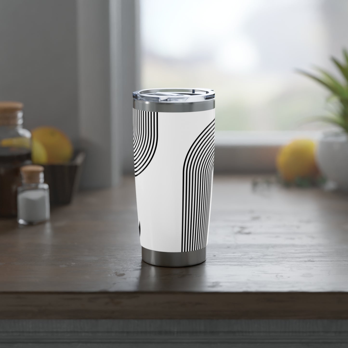 MOND MOTIV - MINIMALISTISCH MODERNES DESIGN • Thermo-Reisebecher XL • 590 ml • Tumbler Vagabond